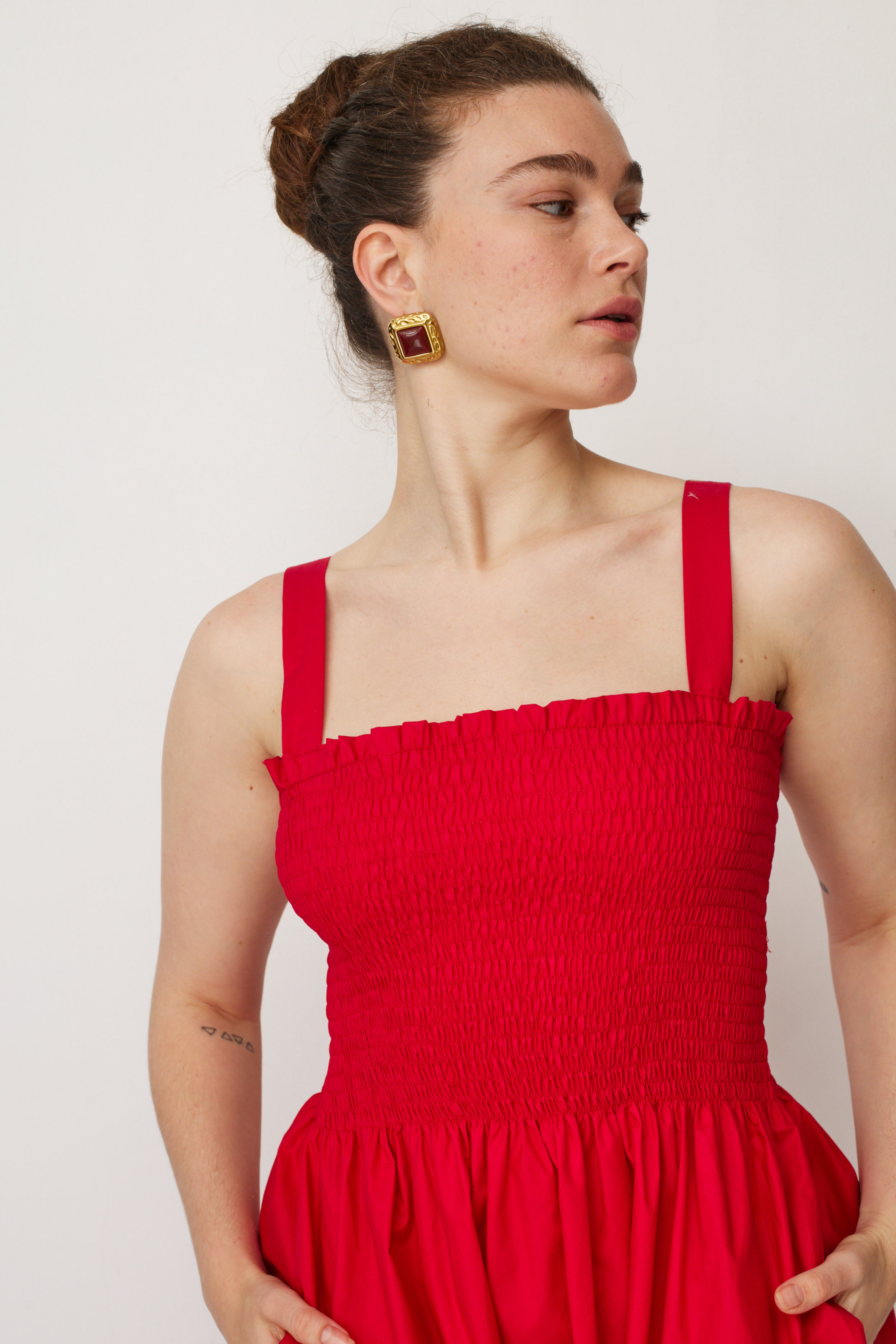 GAIA DRESS RED