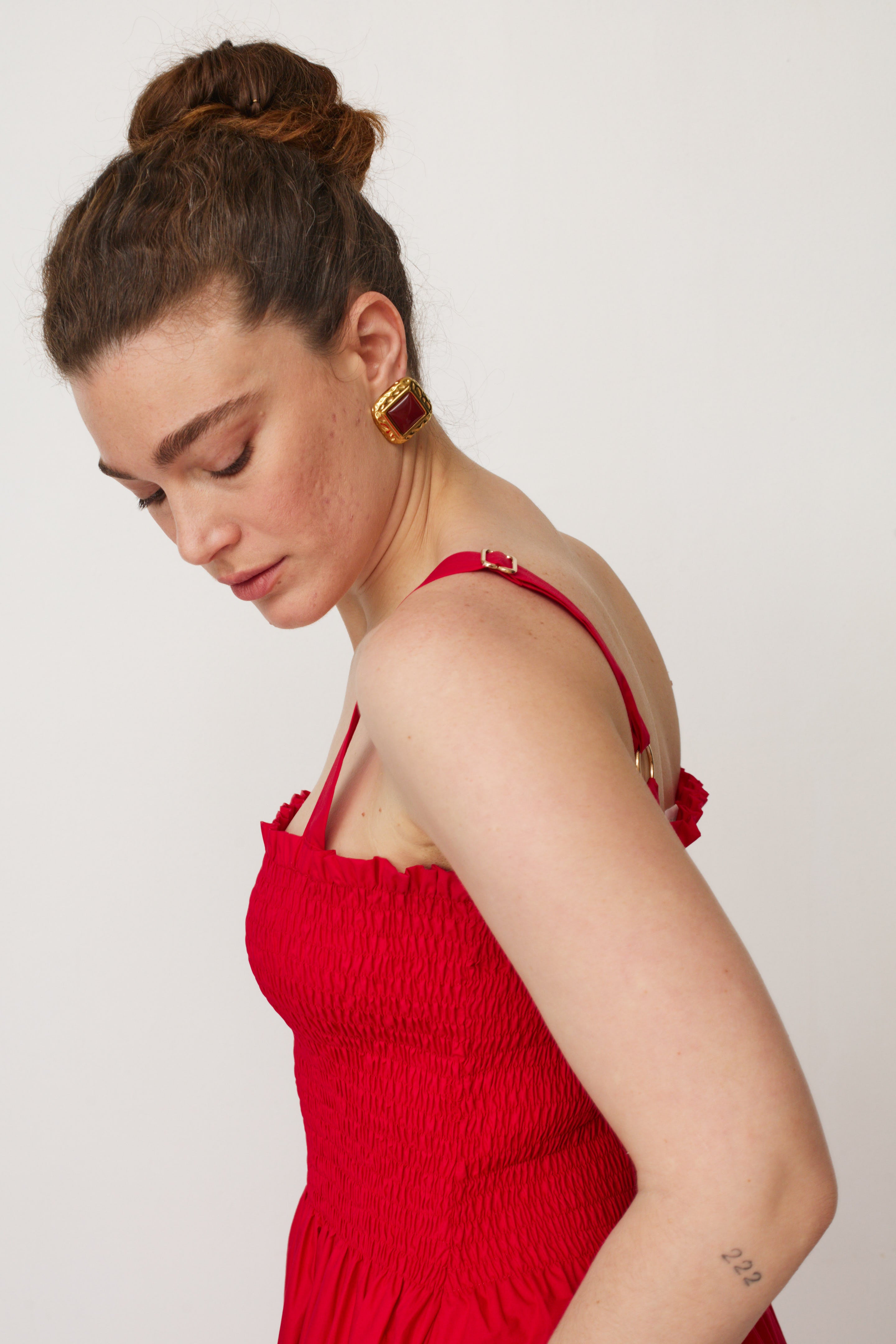 GAIA DRESS RED