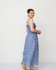 HOLI PRINTED DRESS BLUE - NETANELLA DREAM FAIR