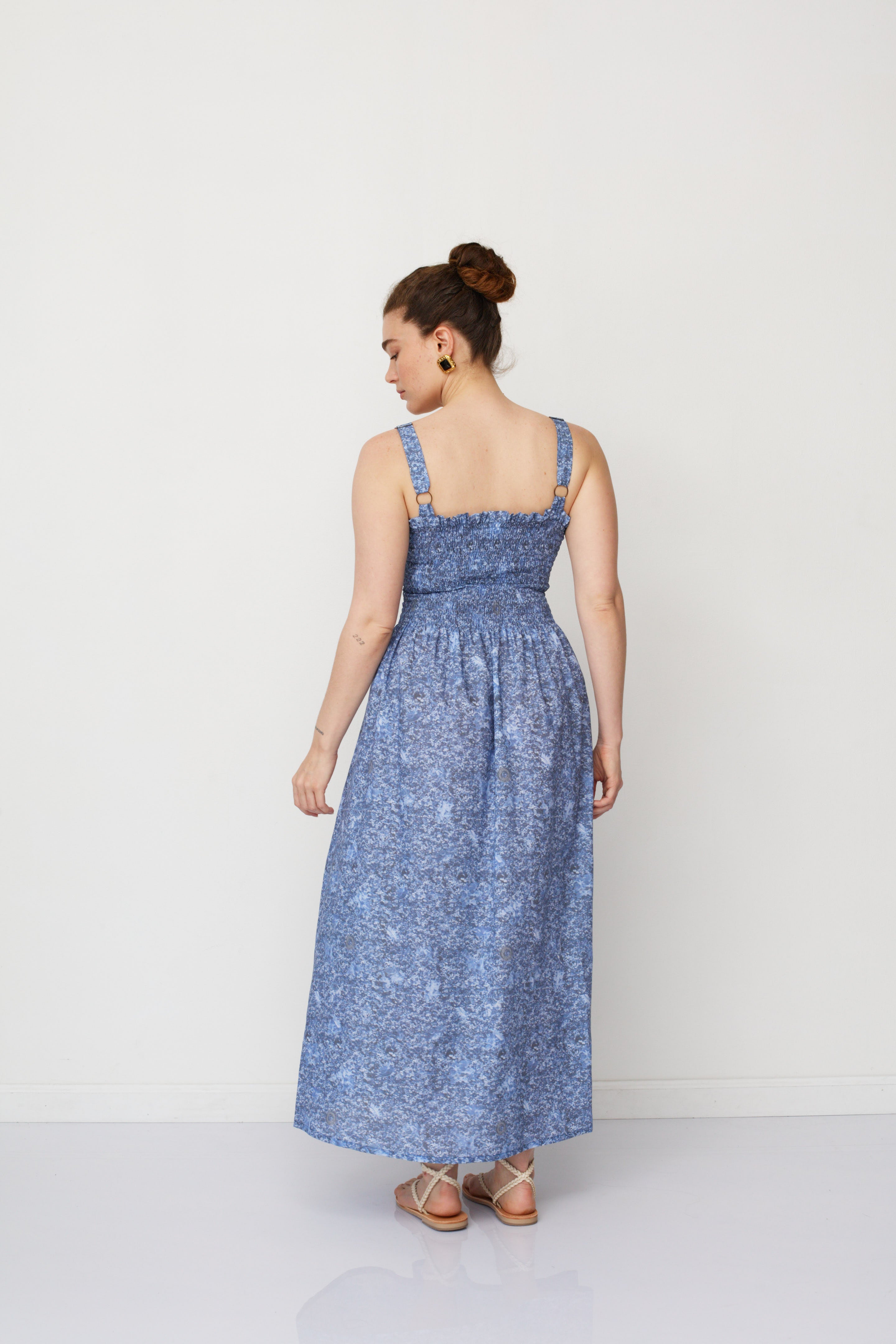 HOLI PRINTED DRESS BLUE - NETANELLA DREAM FAIR