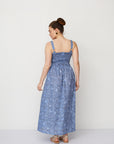 HOLI PRINTED DRESS BLUE - NETANELLA DREAM FAIR