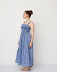 HOLI PRINTED DRESS BLUE - NETANELLA DREAM FAIR