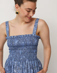 HOLI PRINTED DRESS BLUE - NETANELLA DREAM FAIR