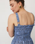 HOLI PRINTED DRESS BLUE - NETANELLA DREAM FAIR