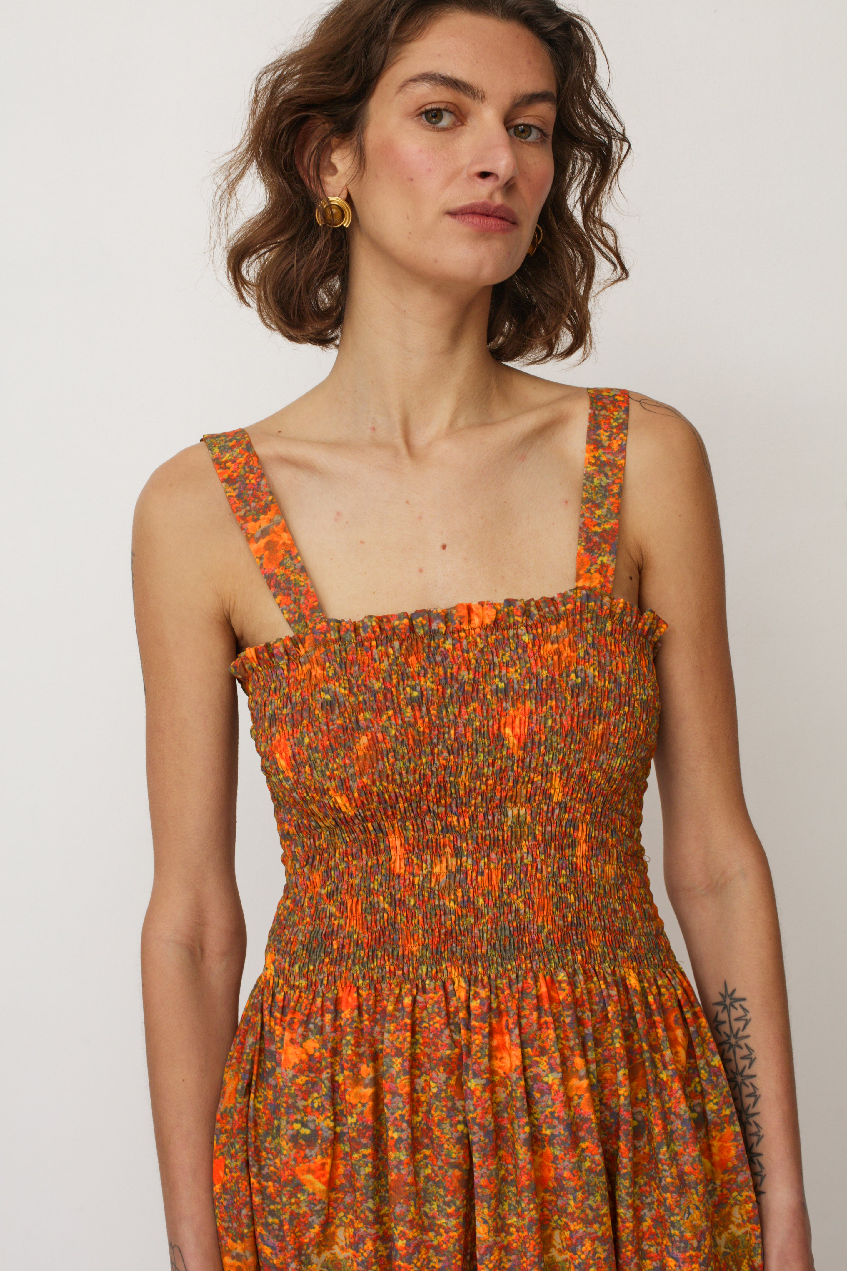 HOLI PRINTED DRESS RED- NETANELLA DREAM FAIR