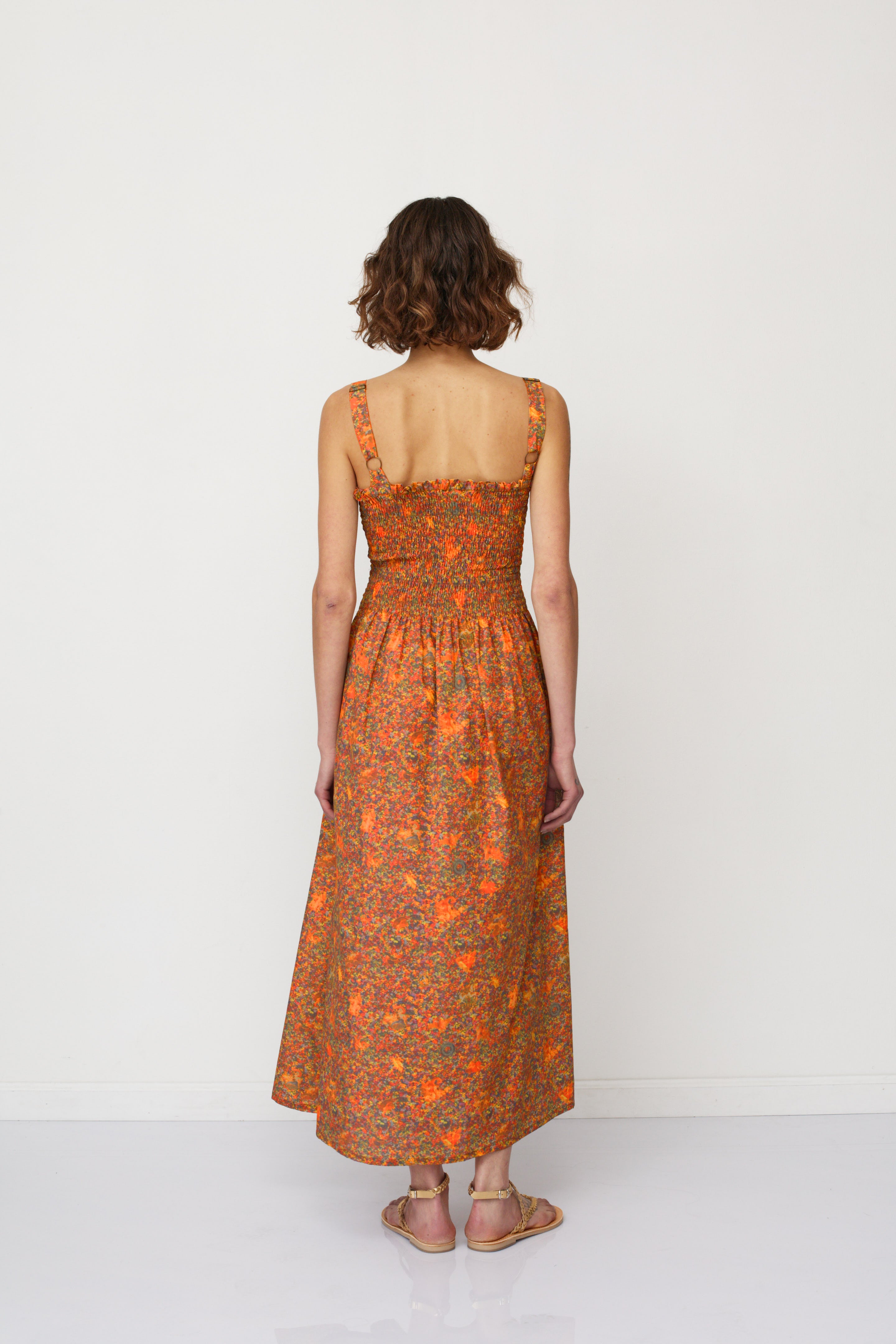 HOLI PRINTED DRESS RED- NETANELLA DREAM FAIR