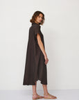 ZEUS SQ DRESS BROWN