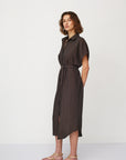 ZEUS SQ DRESS BROWN