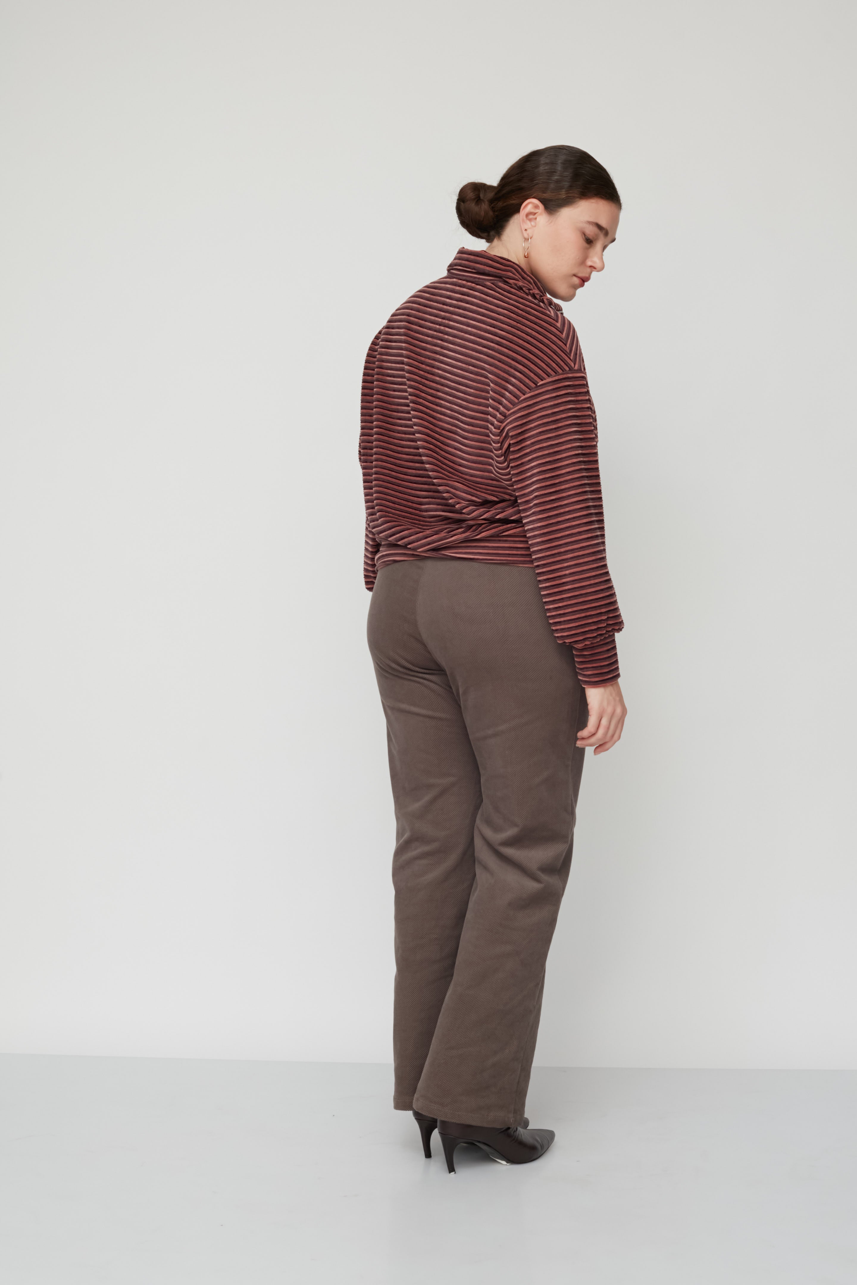 RABBIT POLO TOP BORDEAUX