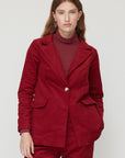 HOWL VELVET JACKET BORDEAUX