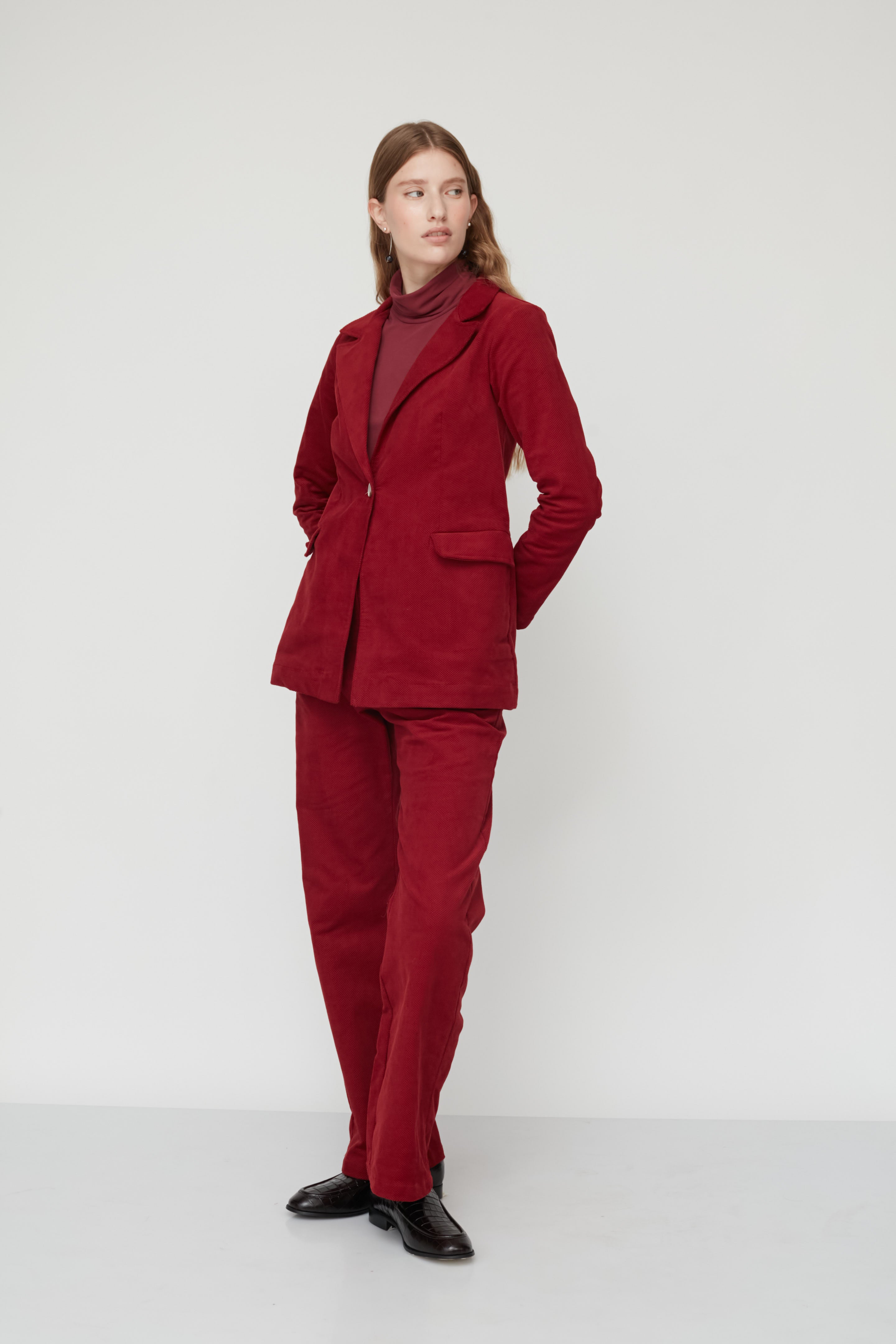 HOWL VELVET PANTS BORDEAUX