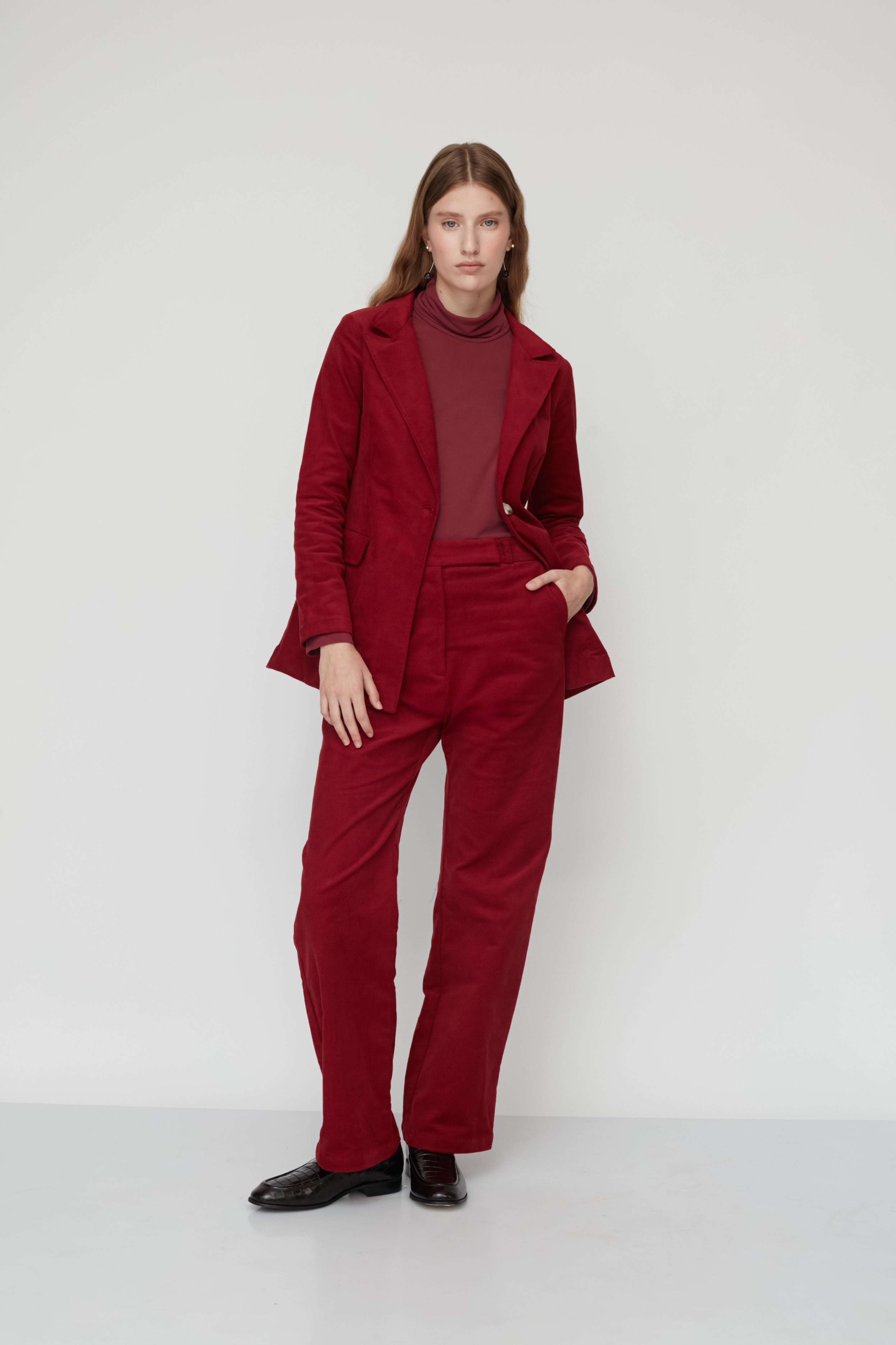 HOWL VELVET PANTS BORDEAUX