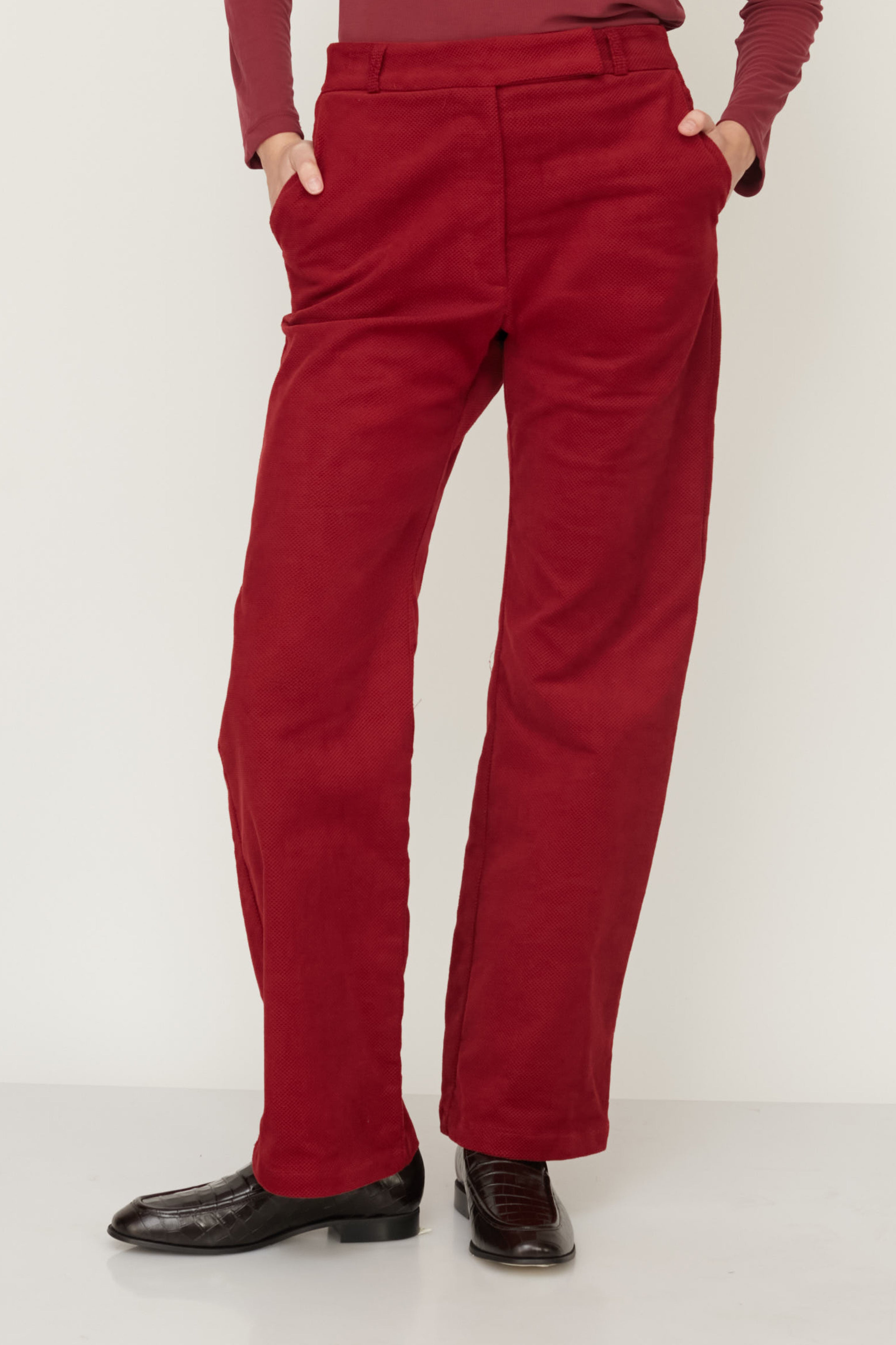 HOWL VELVET PANTS BORDEAUX