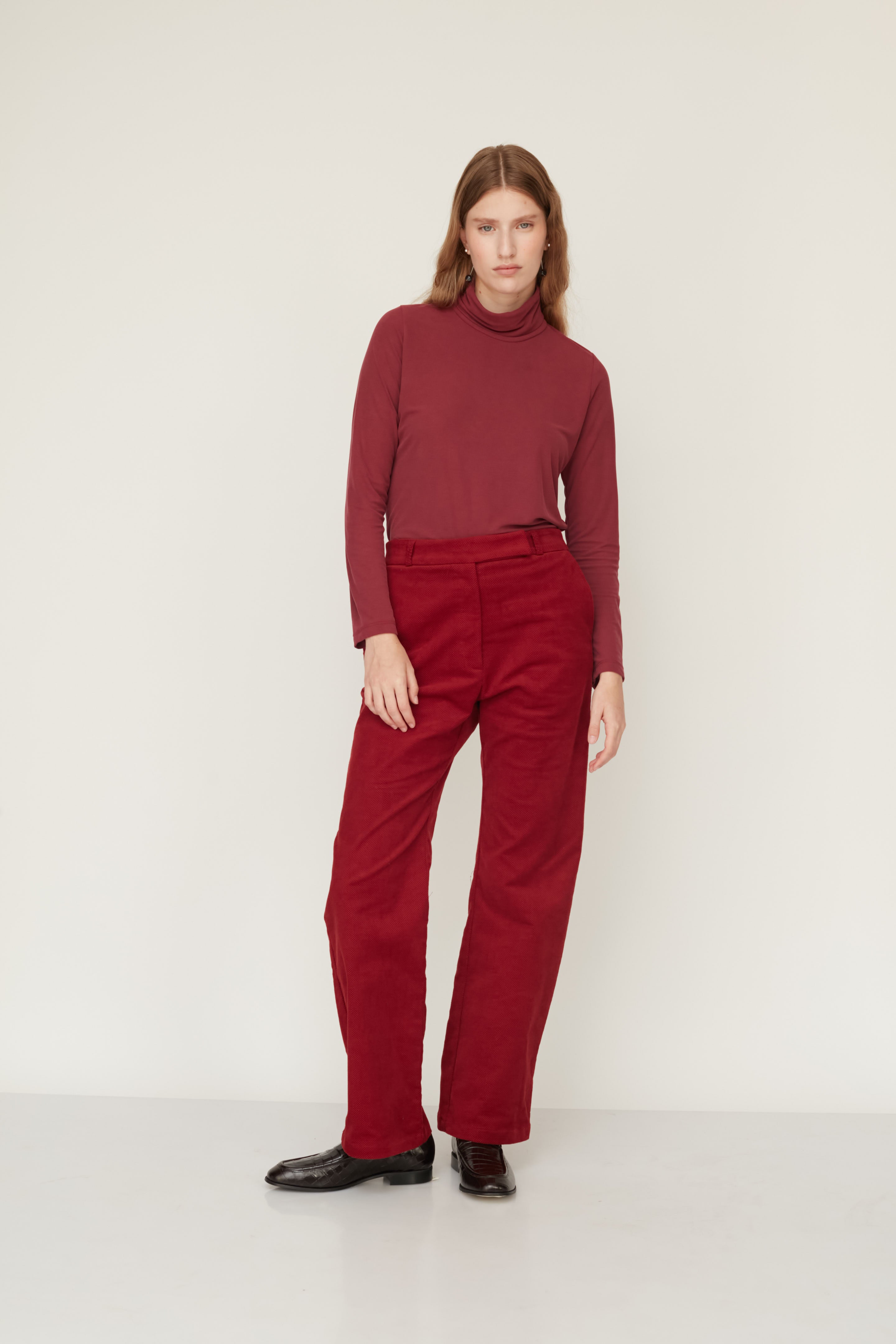 HOWL VELVET PANTS BORDEAUX