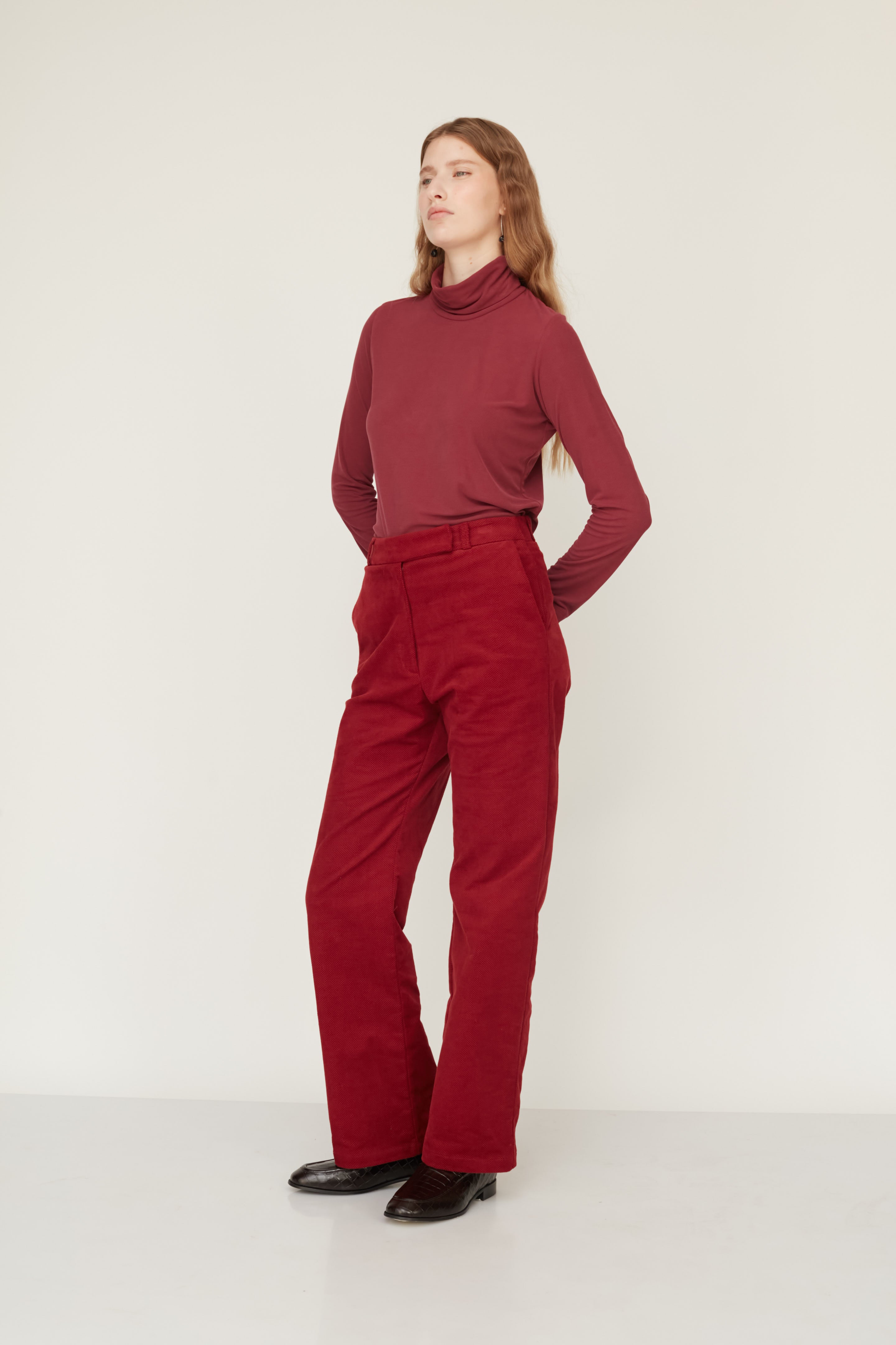 HOWL VELVET PANTS BORDEAUX