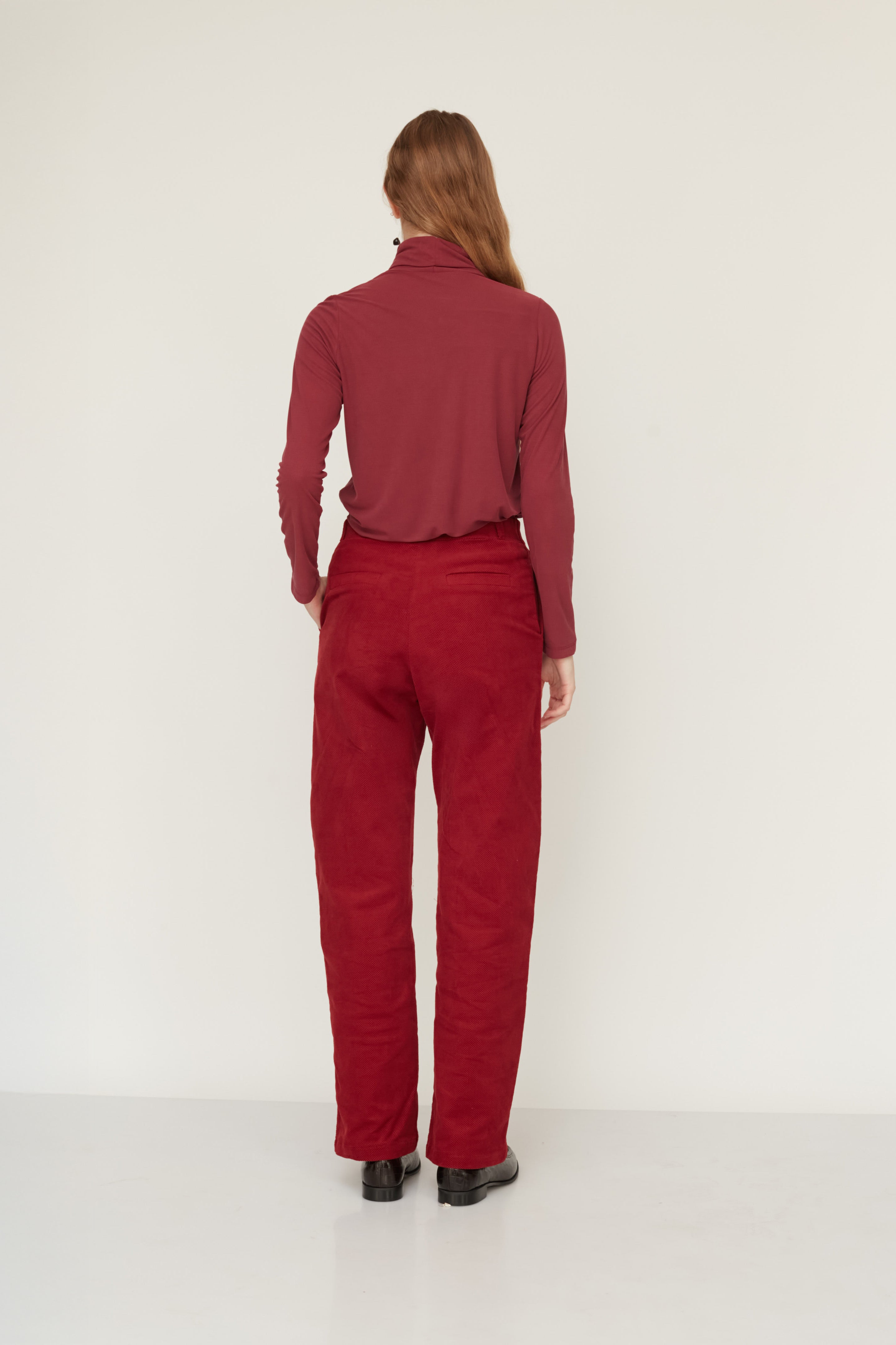 HOWL VELVET PANTS BORDEAUX