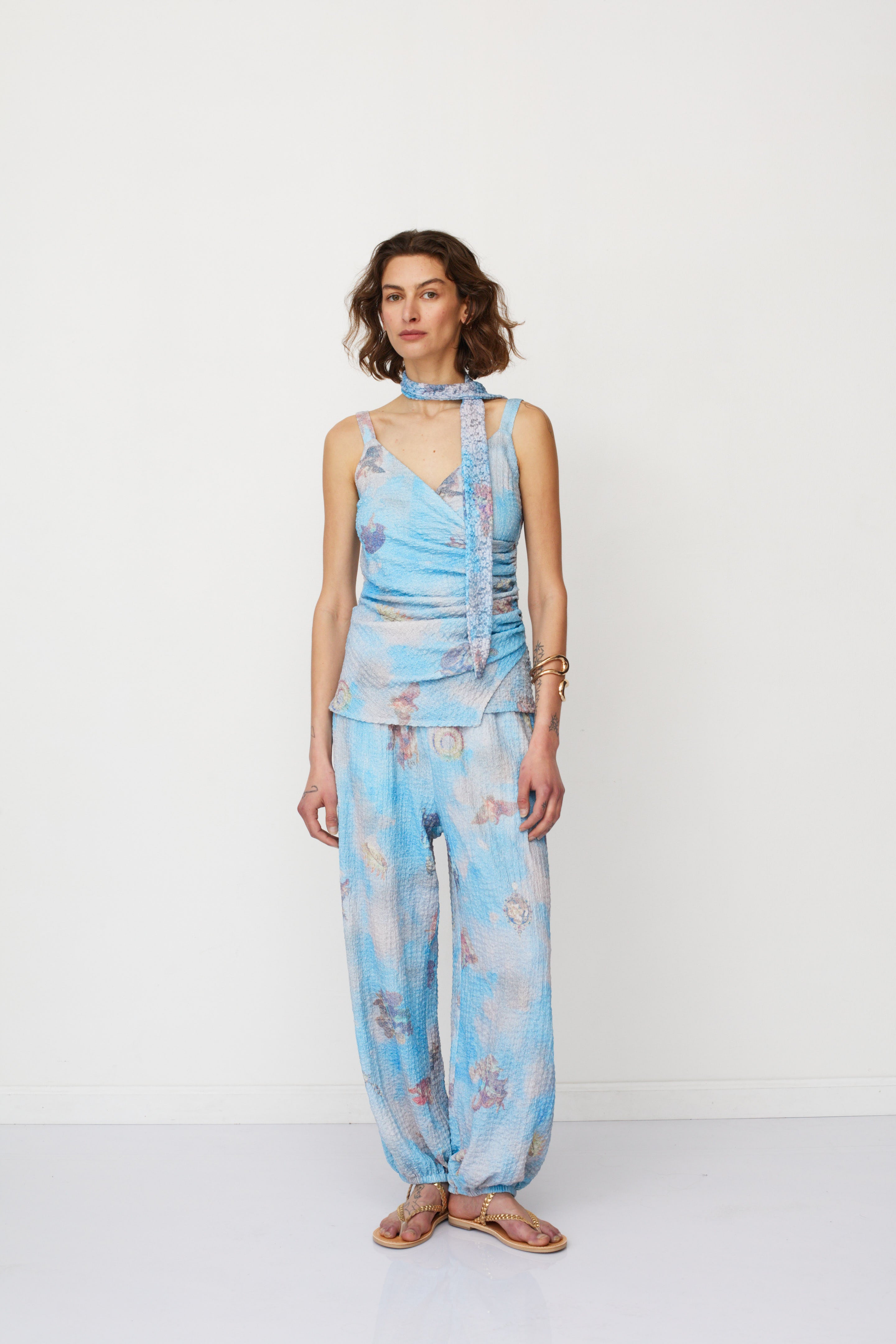 ADAM PRINTED TOP LIGHT BLUE