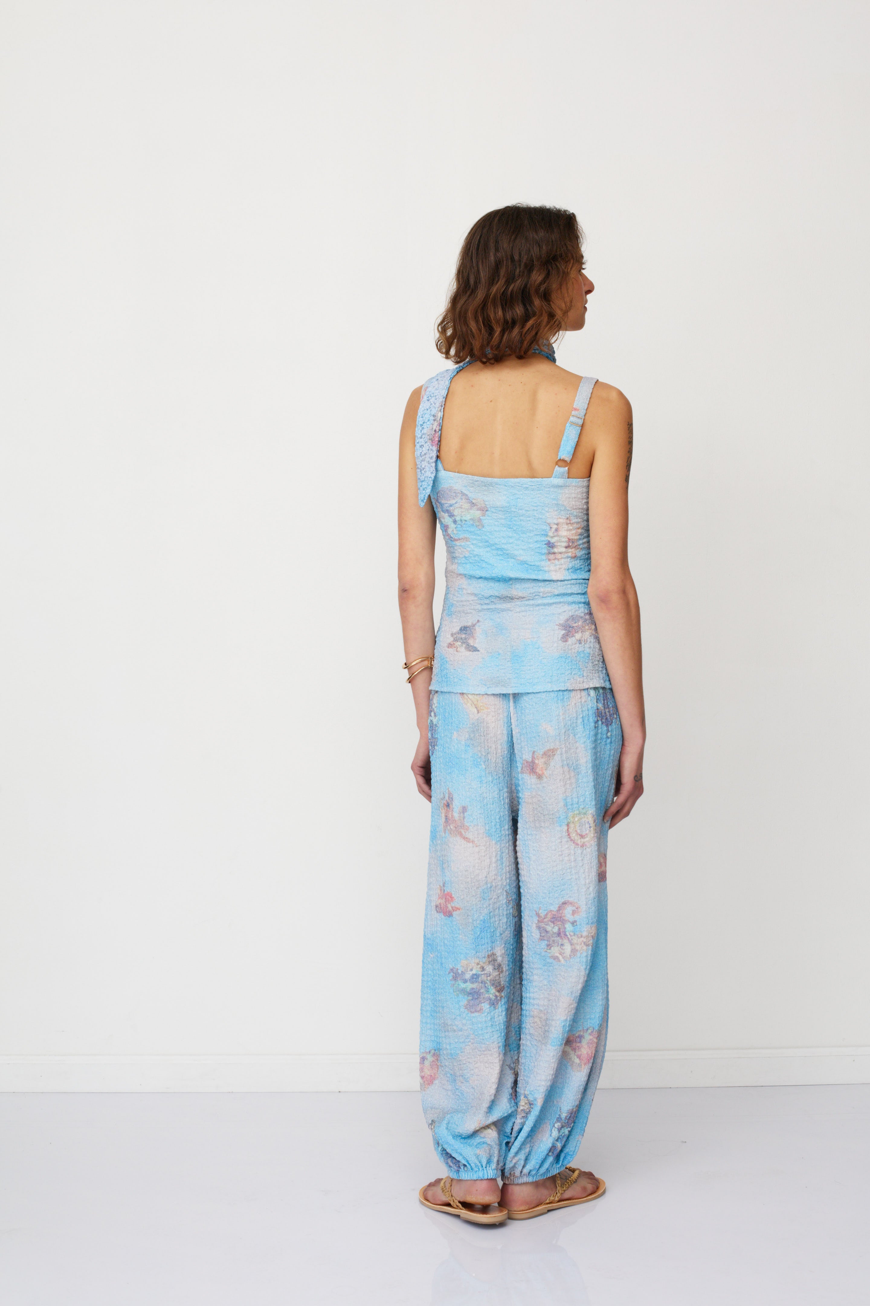 ADAM PRINTED TOP LIGHT BLUE