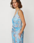 ADAM PRINTED TOP LIGHT BLUE