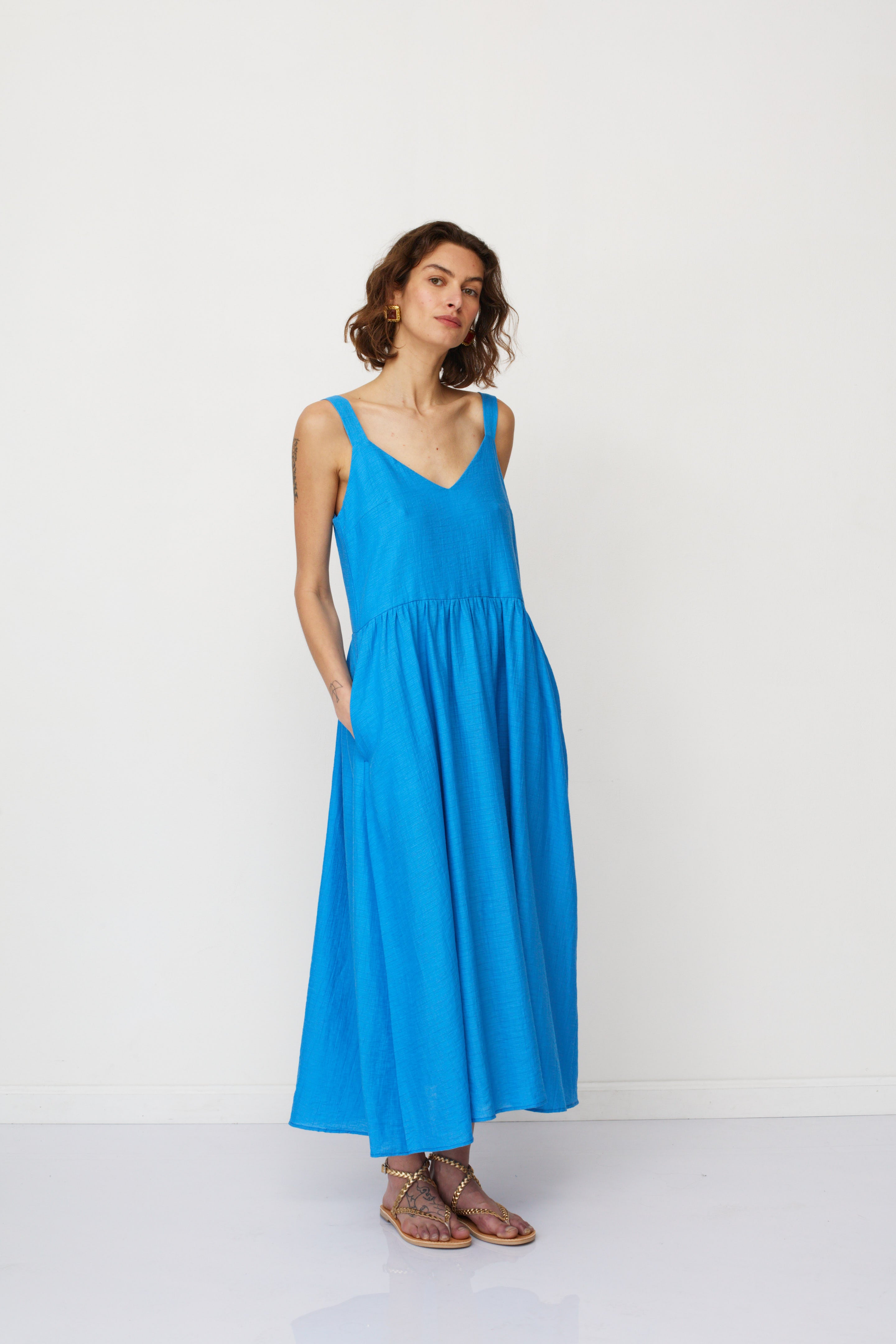 NEMESIS DRESS BLUE