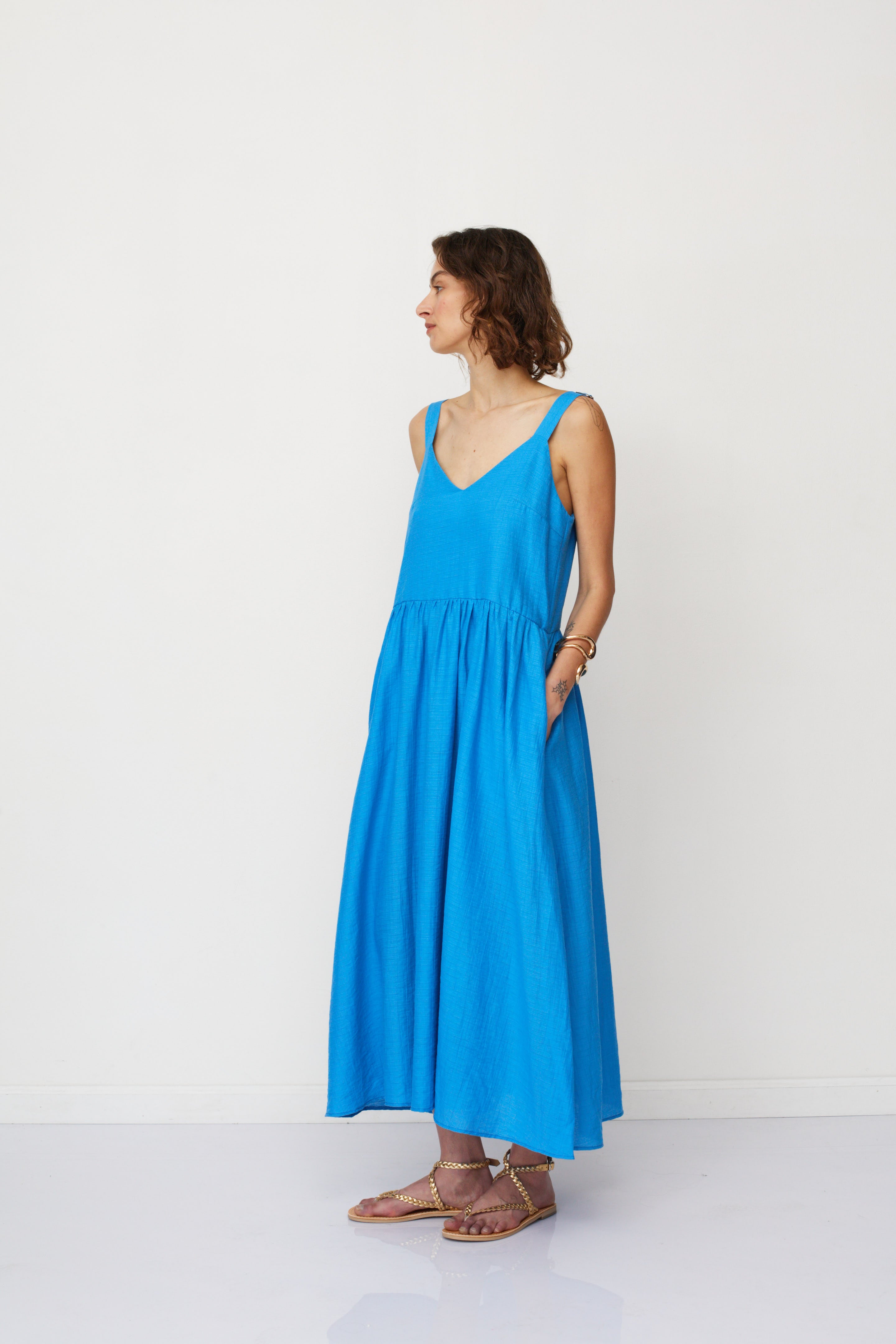 NEMESIS DRESS BLUE