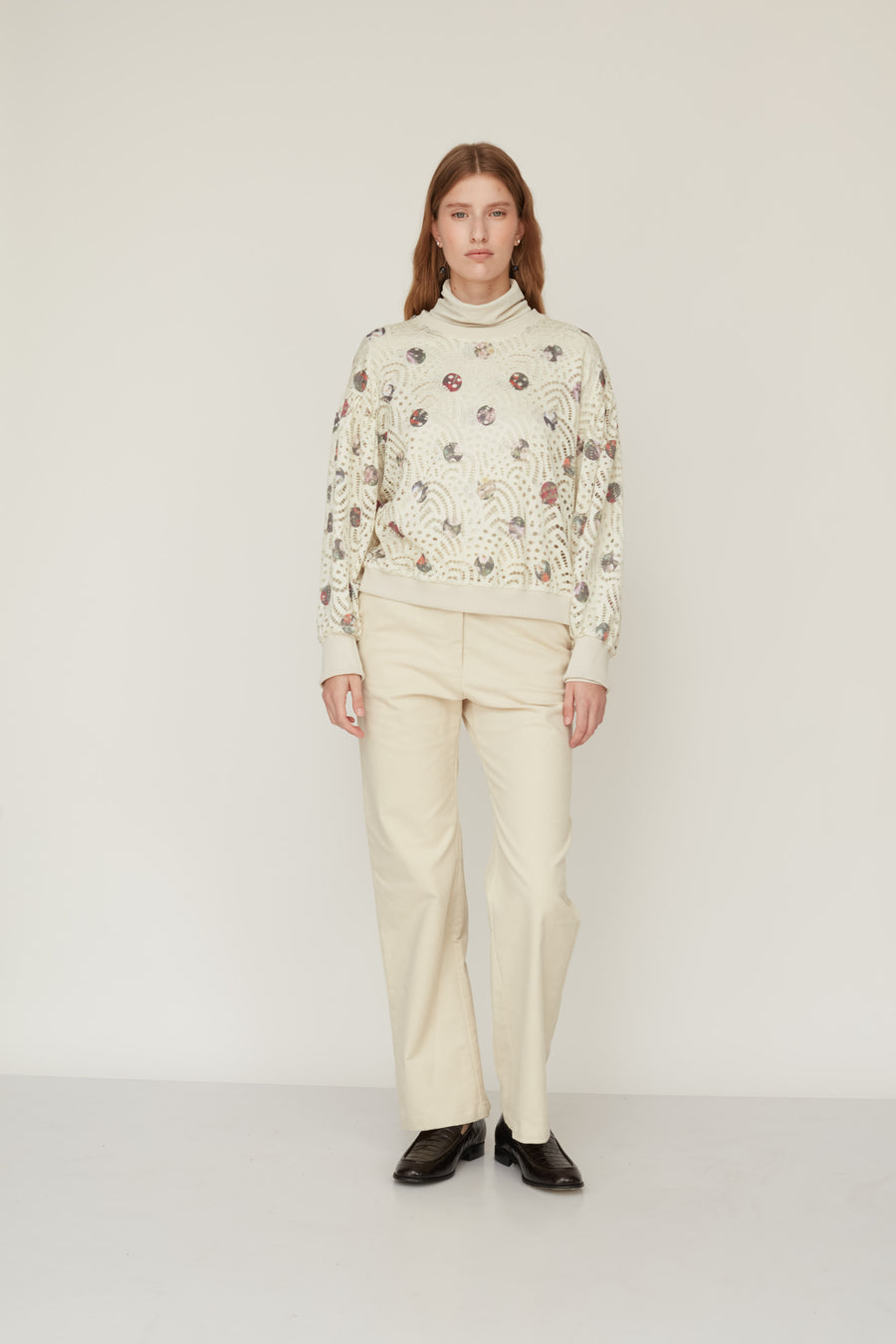 MAGIC LACE SWEATSHIRT CREAM