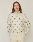MAGIC LACE SWEATSHIRT CREAM