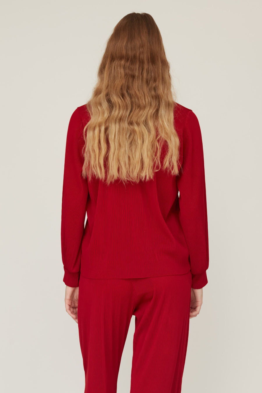 DEAR PLEATED TOP RED