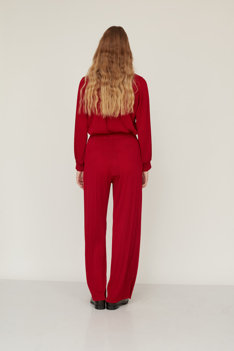 DEAR PLEATED PANTS RED