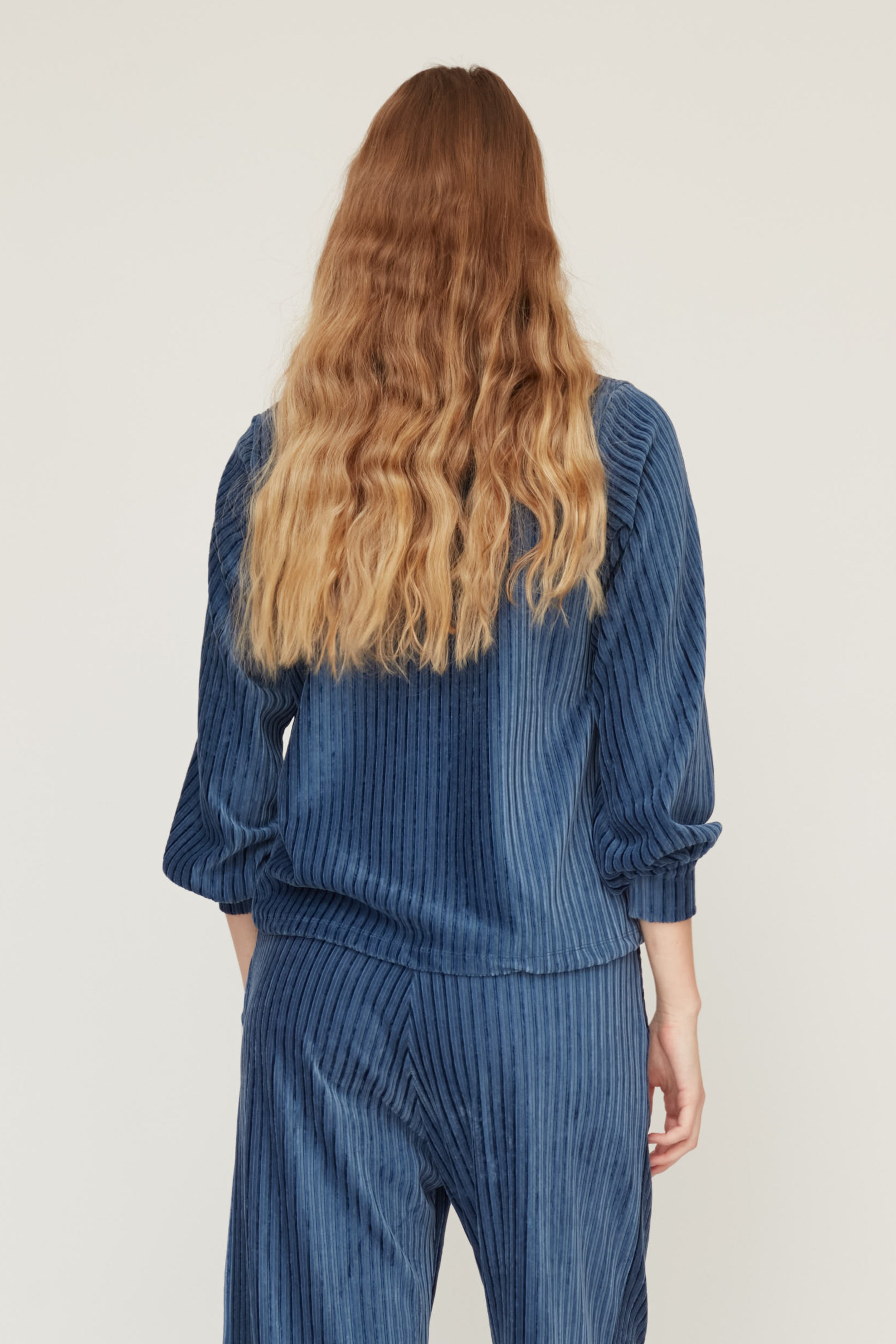 DEAR VELVET TOP BLUE