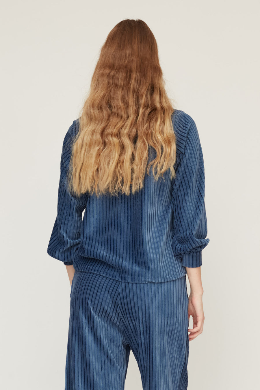 DEAR VELVET TOP BLUE