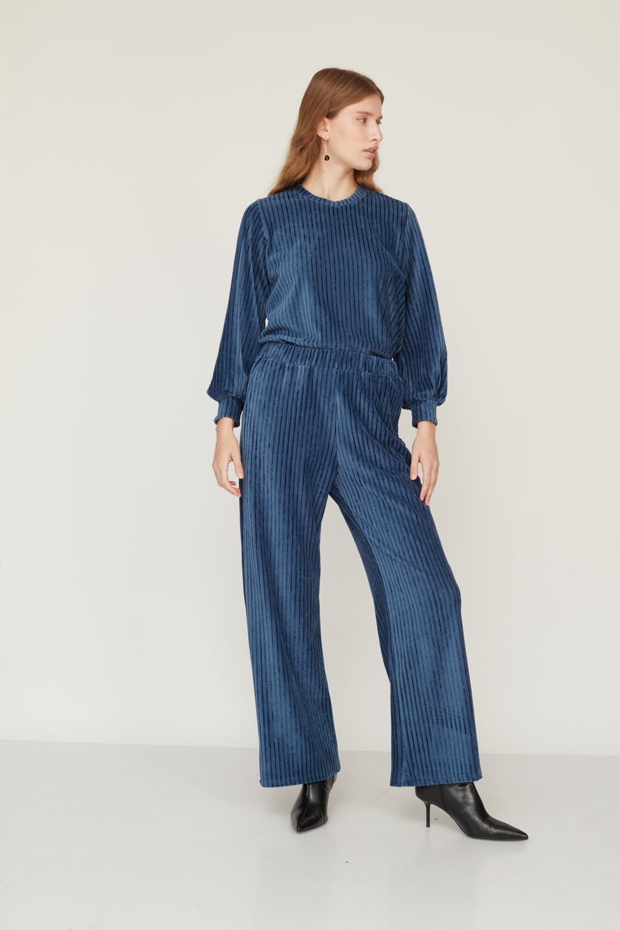 DEAR VELVET PANTS BLUE