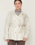 MACHINE TRENCH COAT CREAM