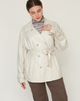 MACHINE TRENCH COAT CREAM