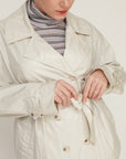 MACHINE TRENCH COAT CREAM