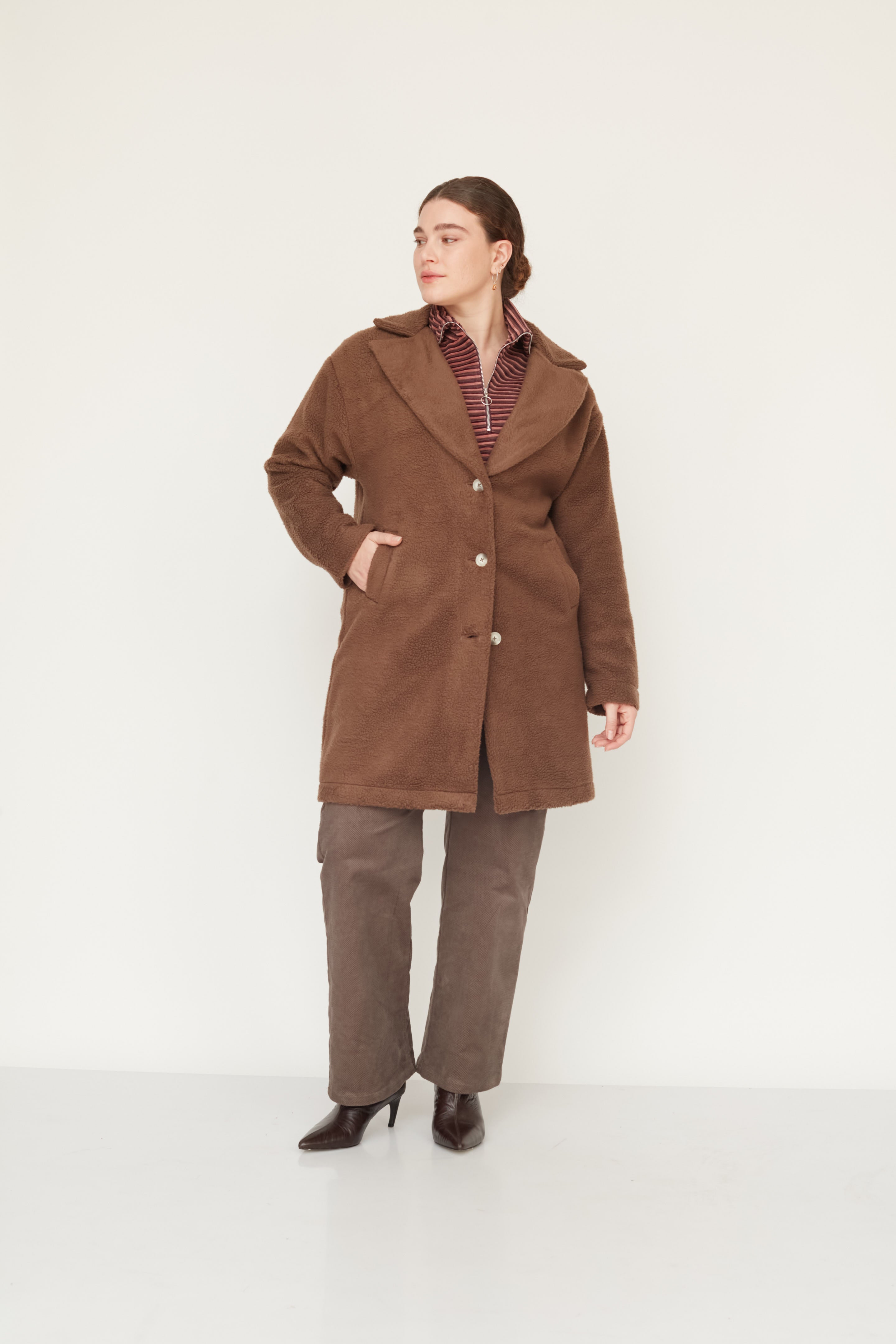 DUBI COAT BROWN