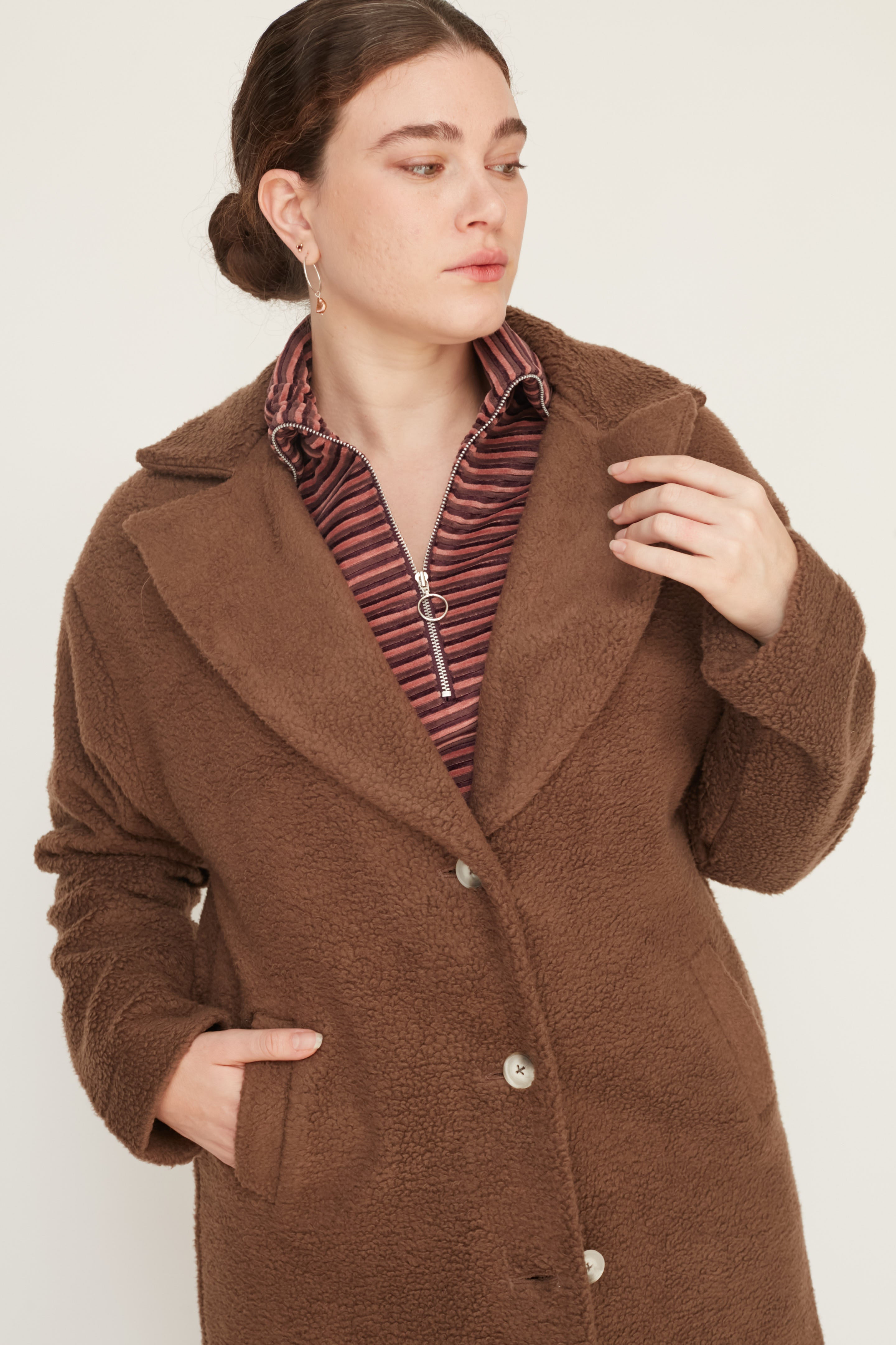 DUBI COAT BROWN