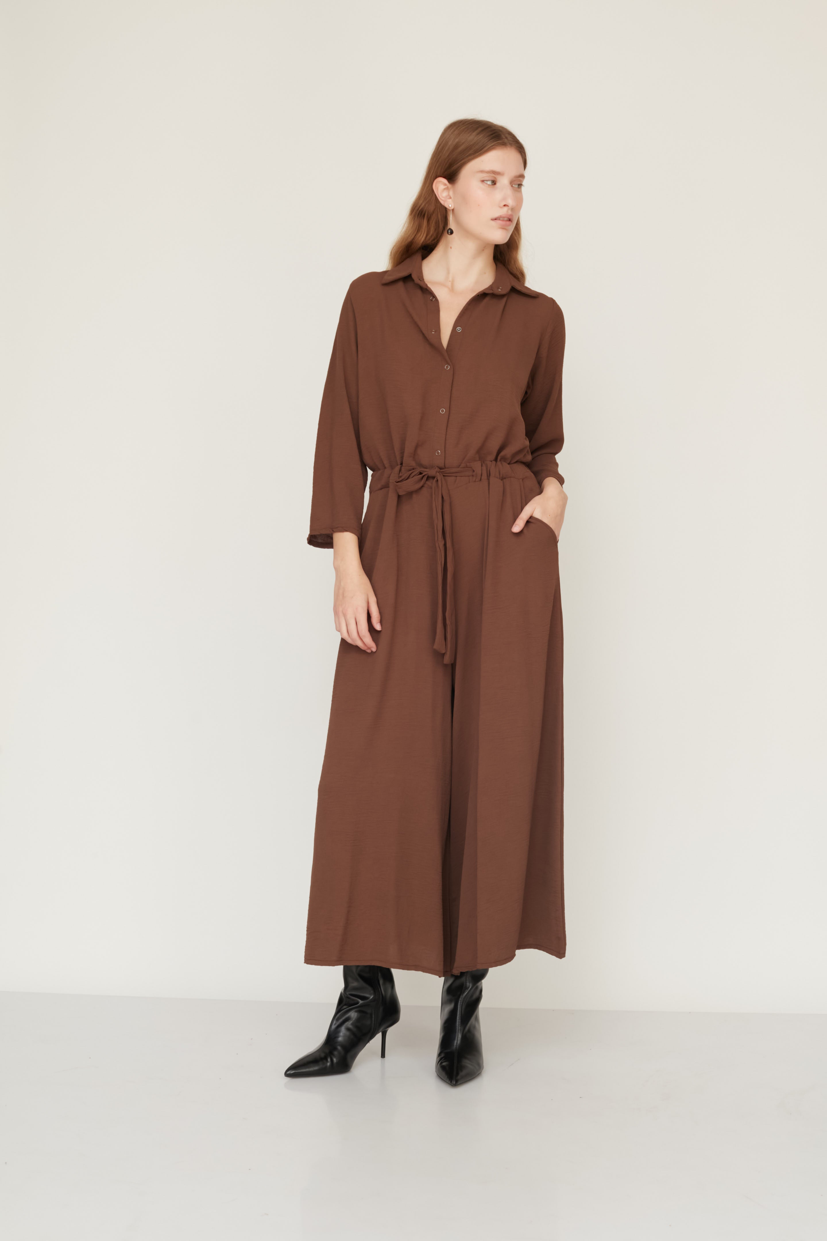 EVER JUMPSUIT BROWN