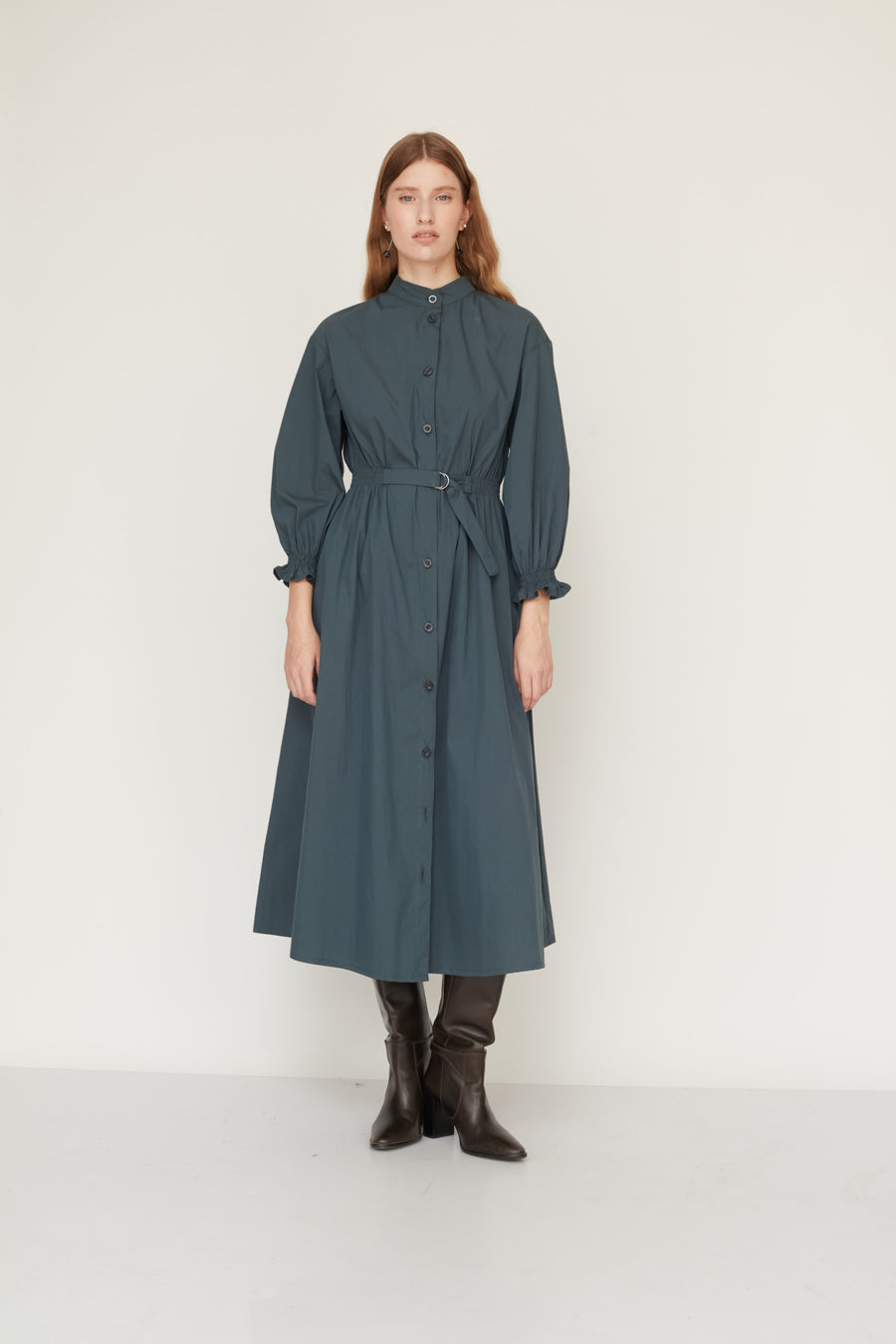 AURORA DRESS BOTTLE GREEN