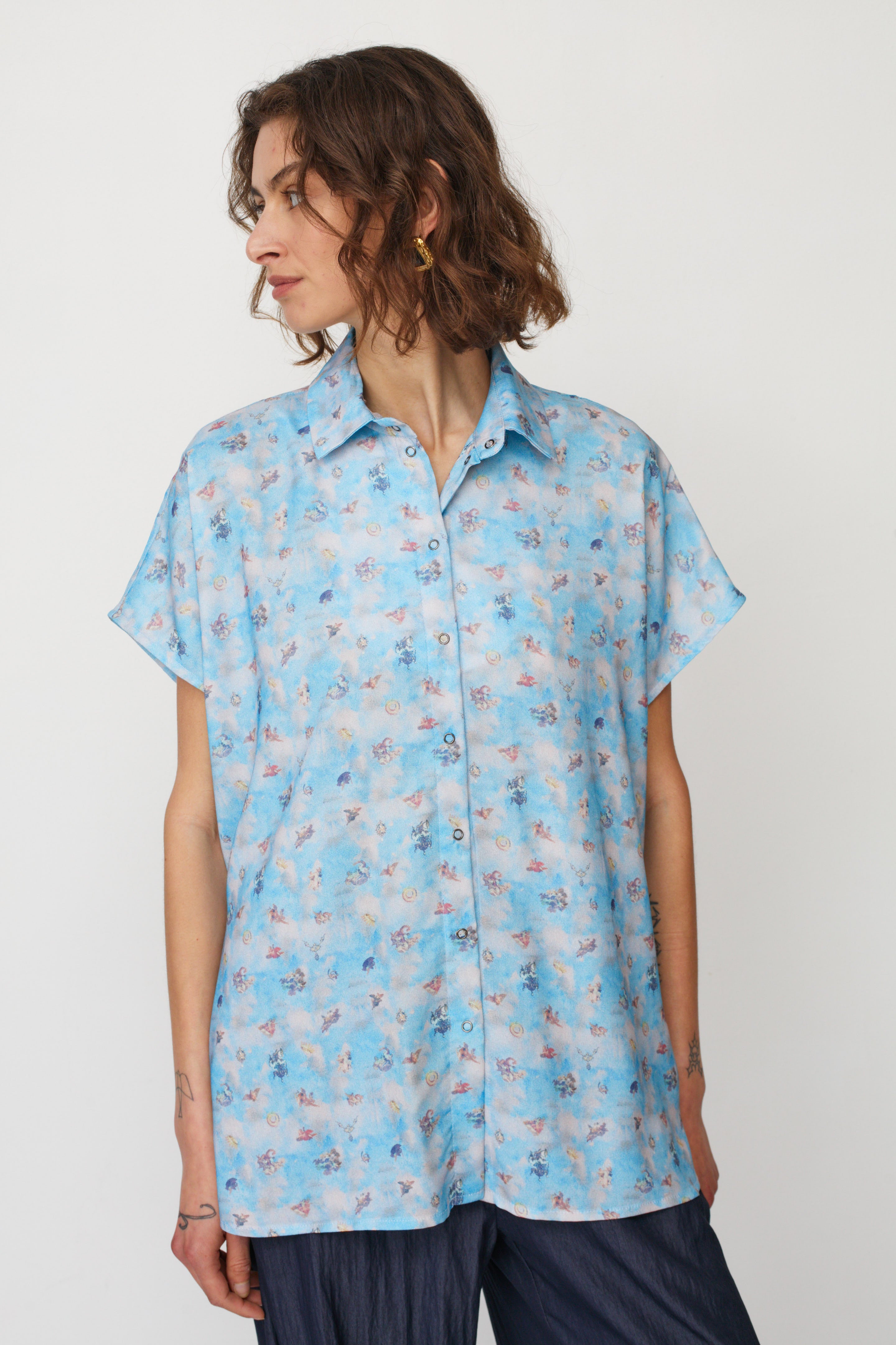 GOODIE PRINTED LIGHT BLUE
