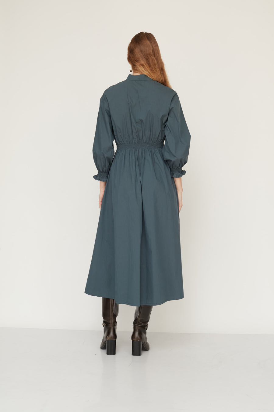 AURORA DRESS BOTTLE GREEN