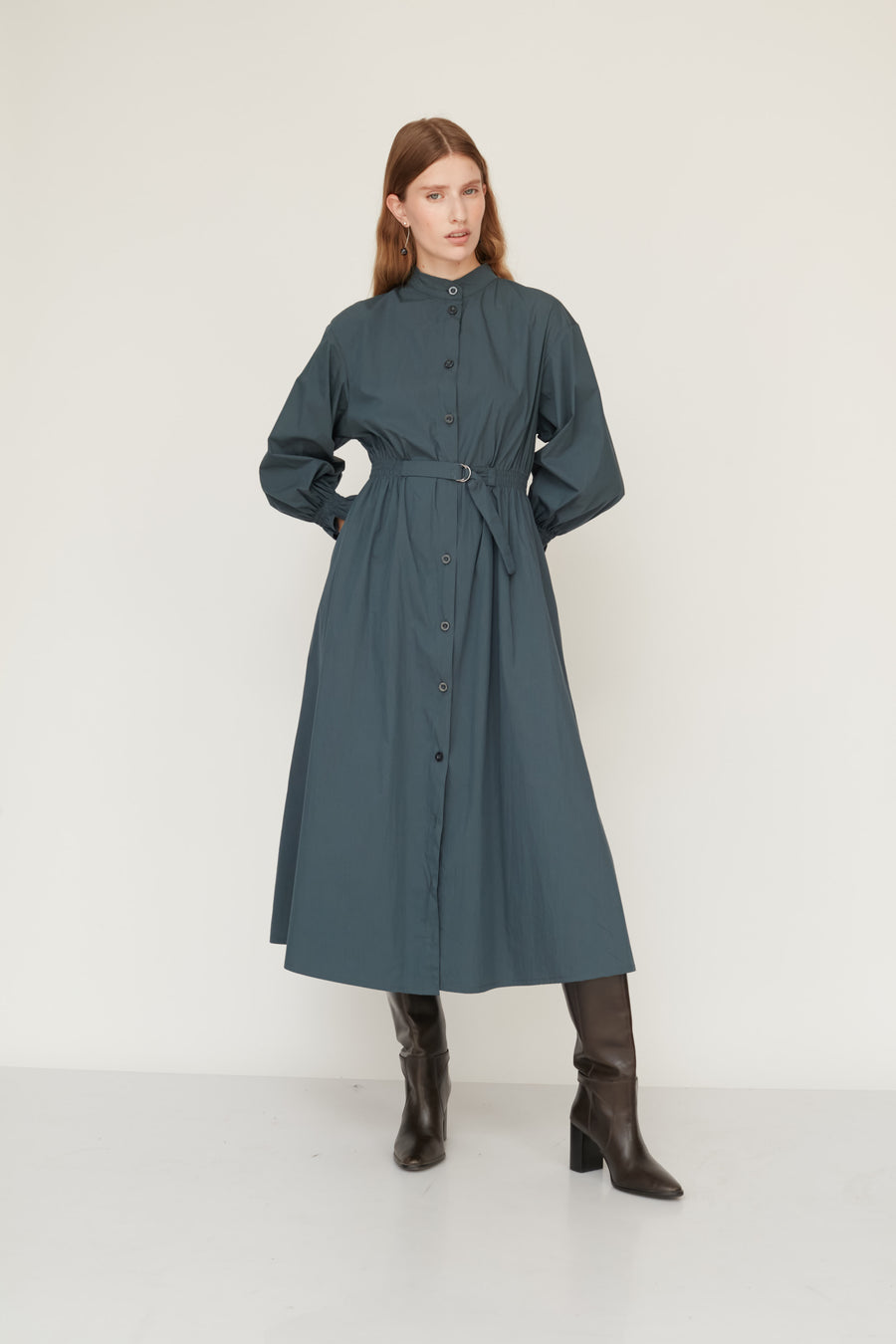 AURORA DRESS BOTTLE GREEN