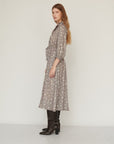 AURORA PRINTED DRESS GREY
