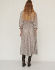 AURORA PRINTED DRESS GREY