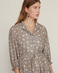 AURORA PRINTED DRESS GREY
