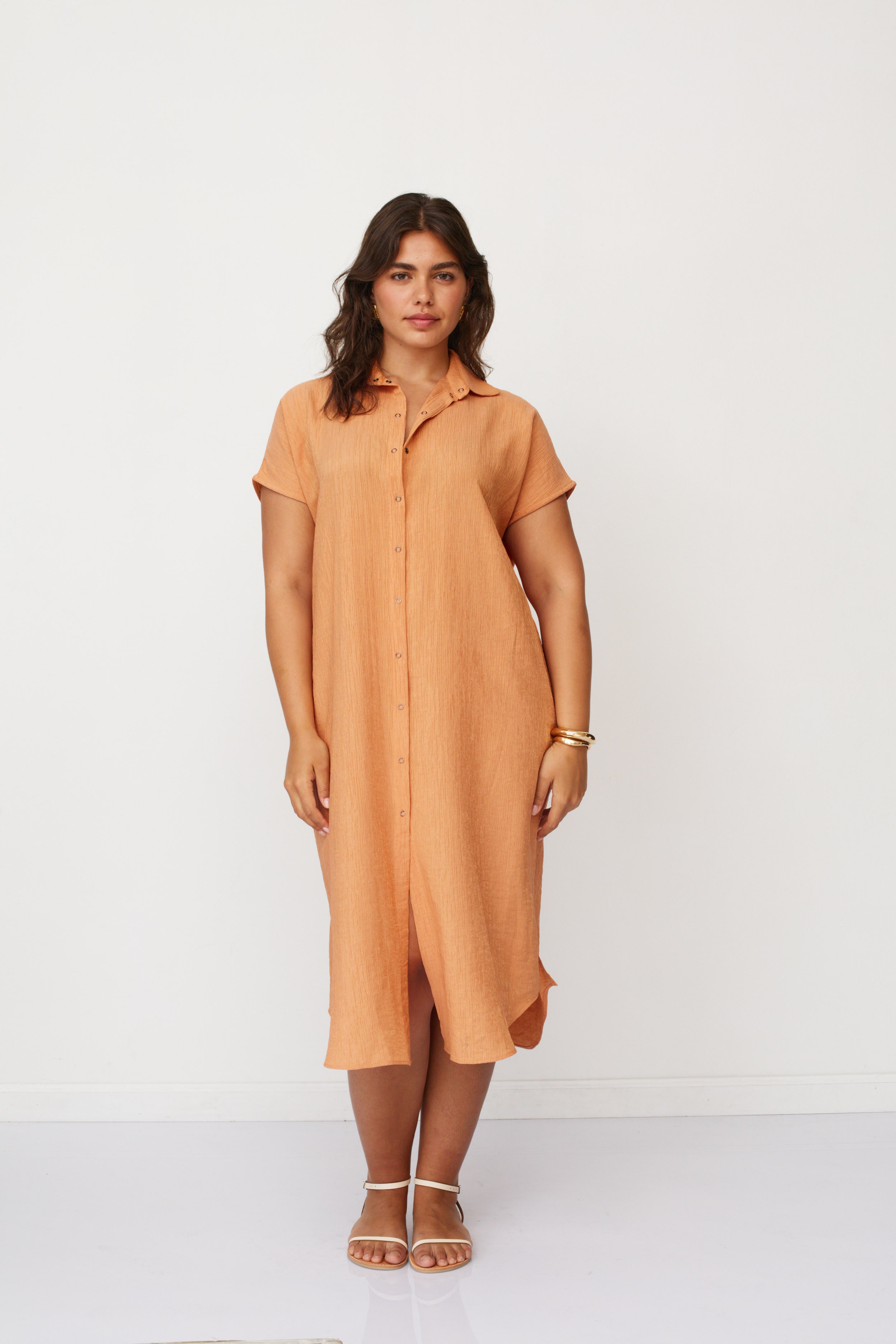 ZEUS SQ DRESS ORANGE