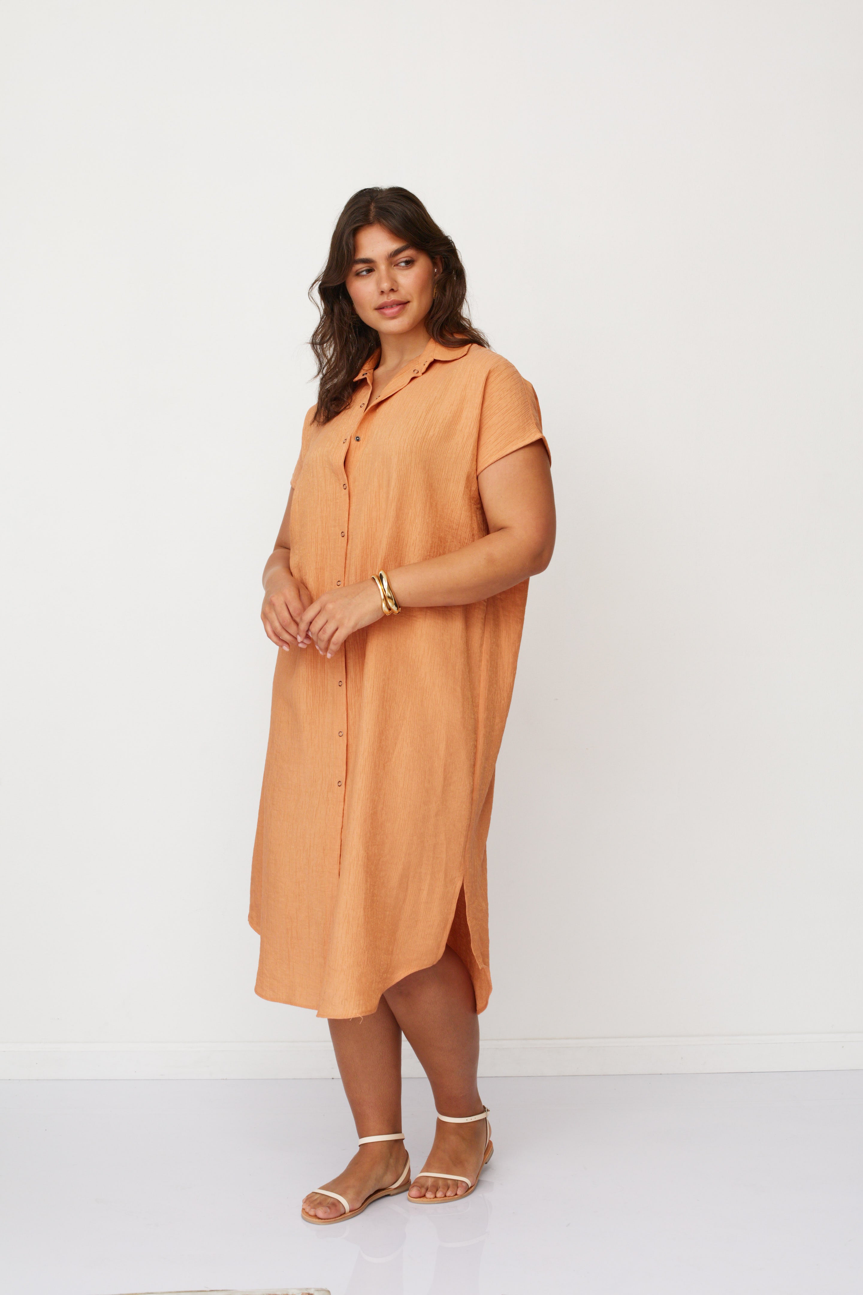 ZEUS SQ DRESS ORANGE