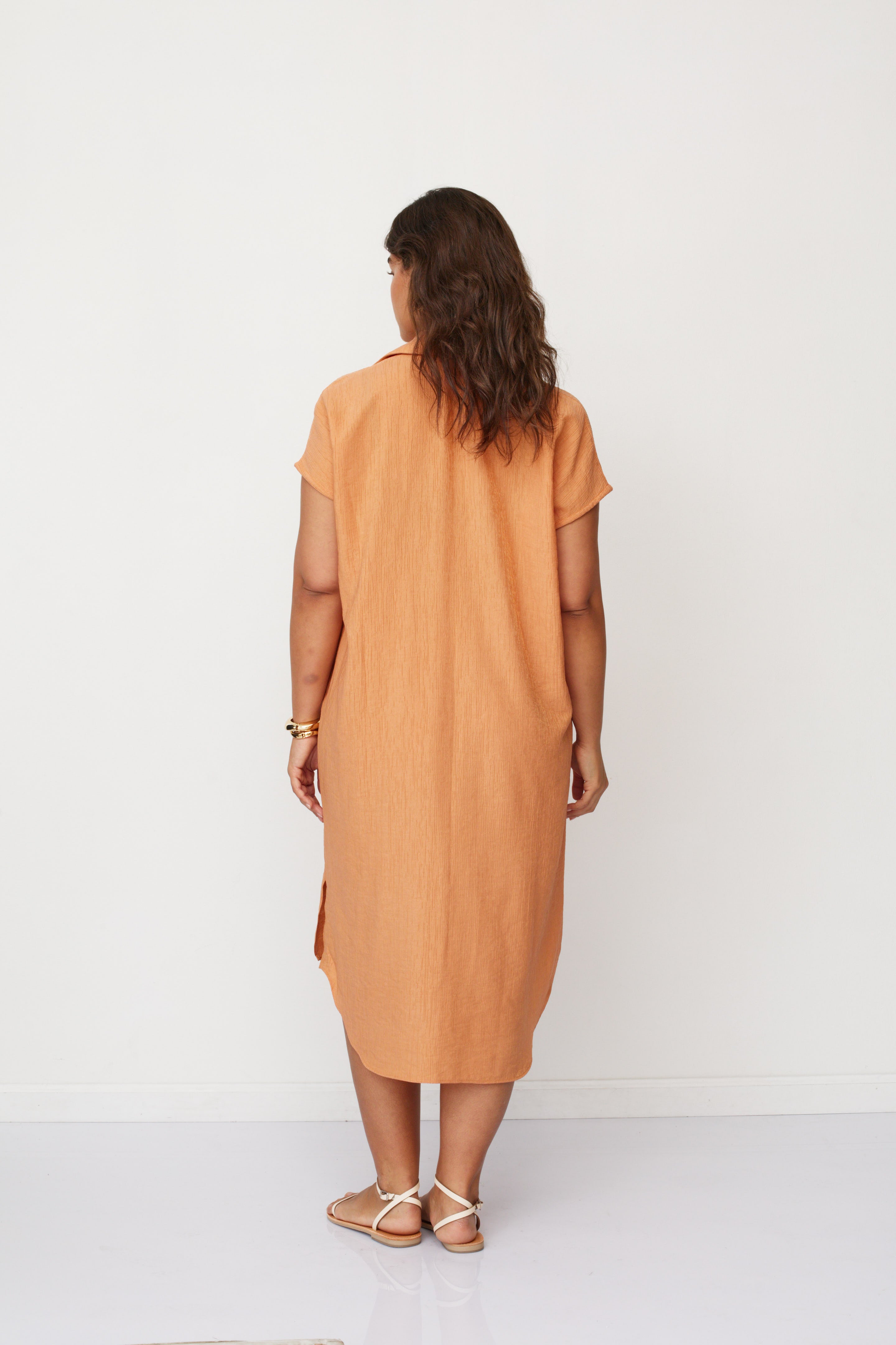 ZEUS SQ DRESS ORANGE