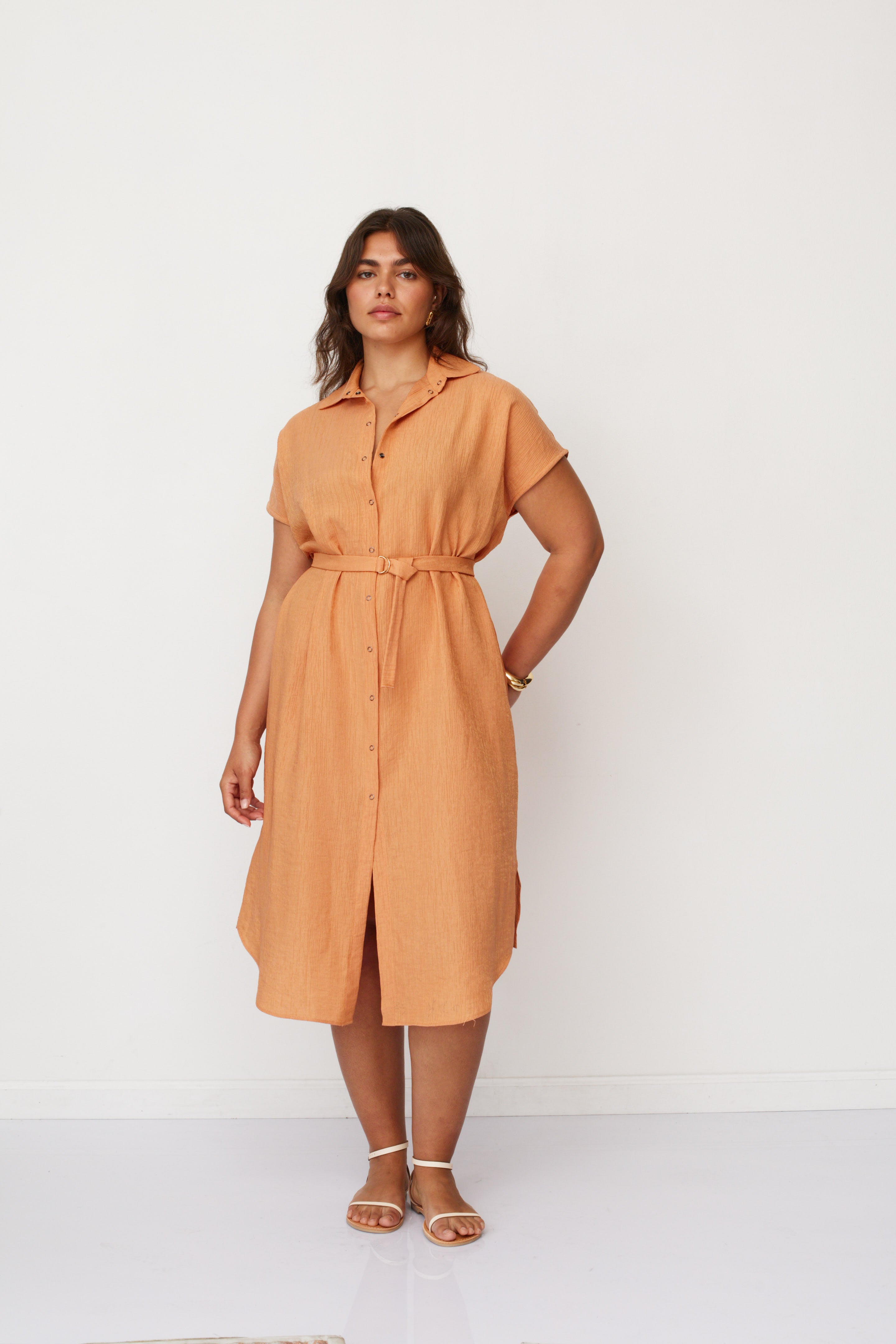 ZEUS SQ DRESS ORANGE
