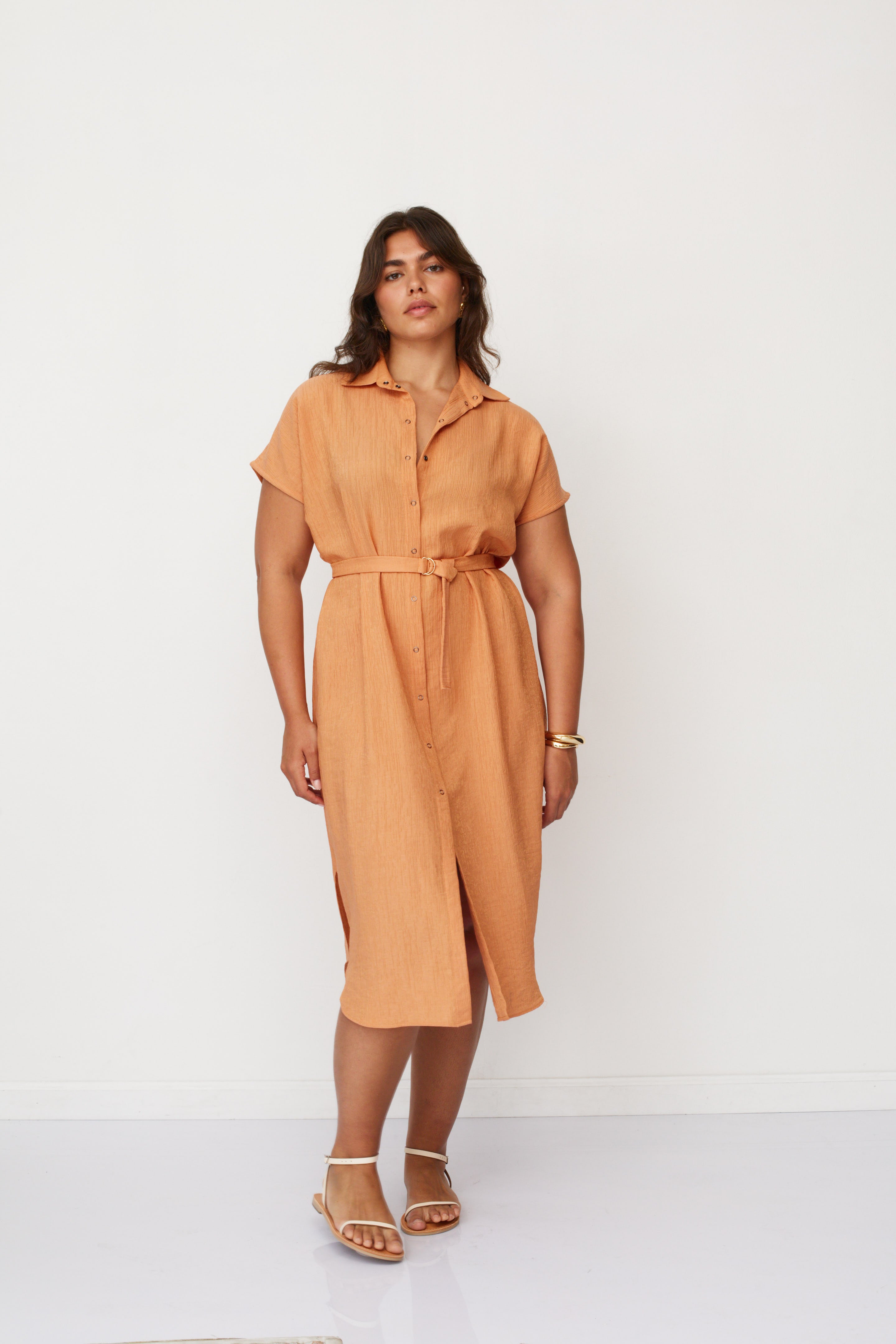 ZEUS SQ DRESS ORANGE
